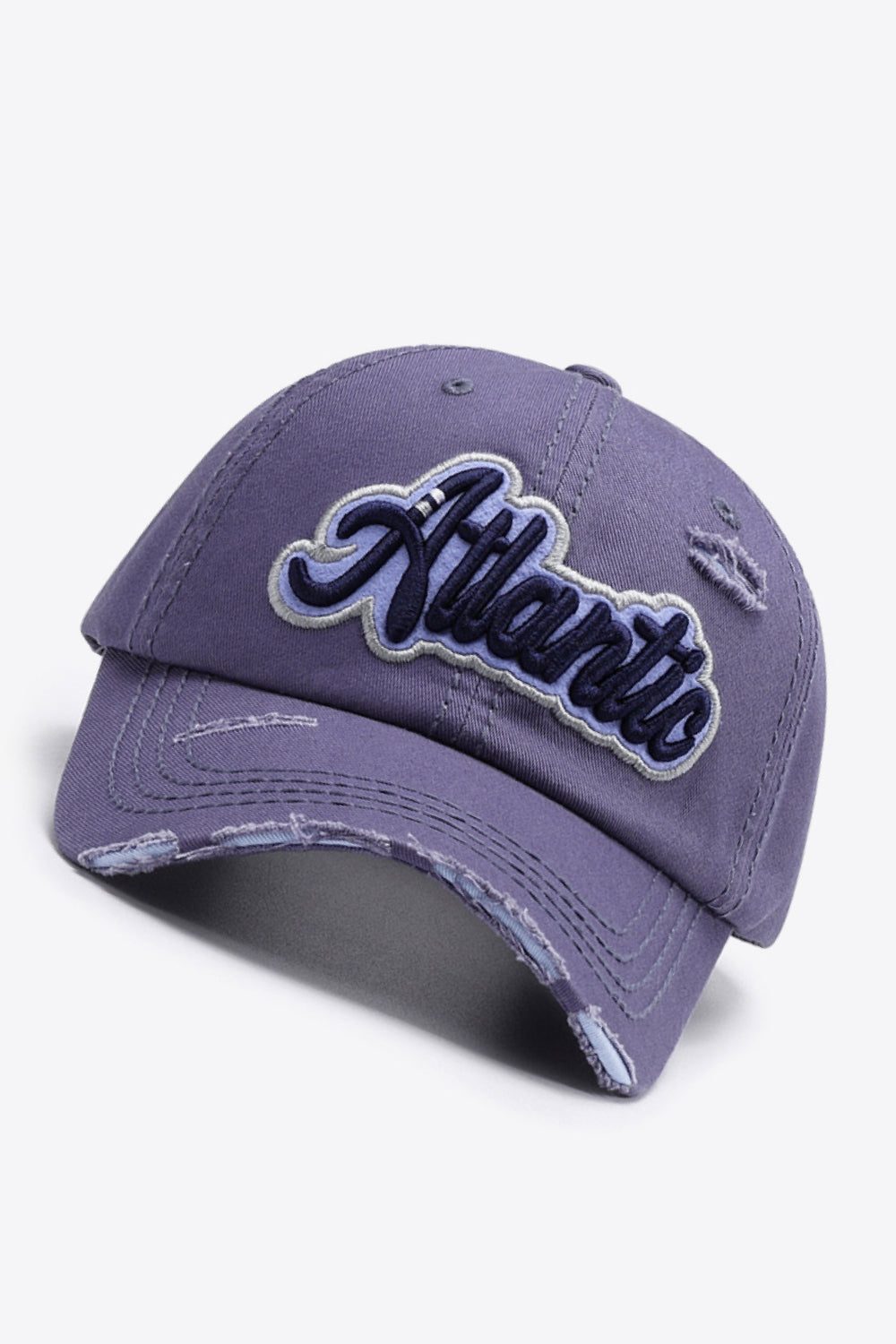 ATLANTIC Graphic Distressed Baseball Cap - ClozArt