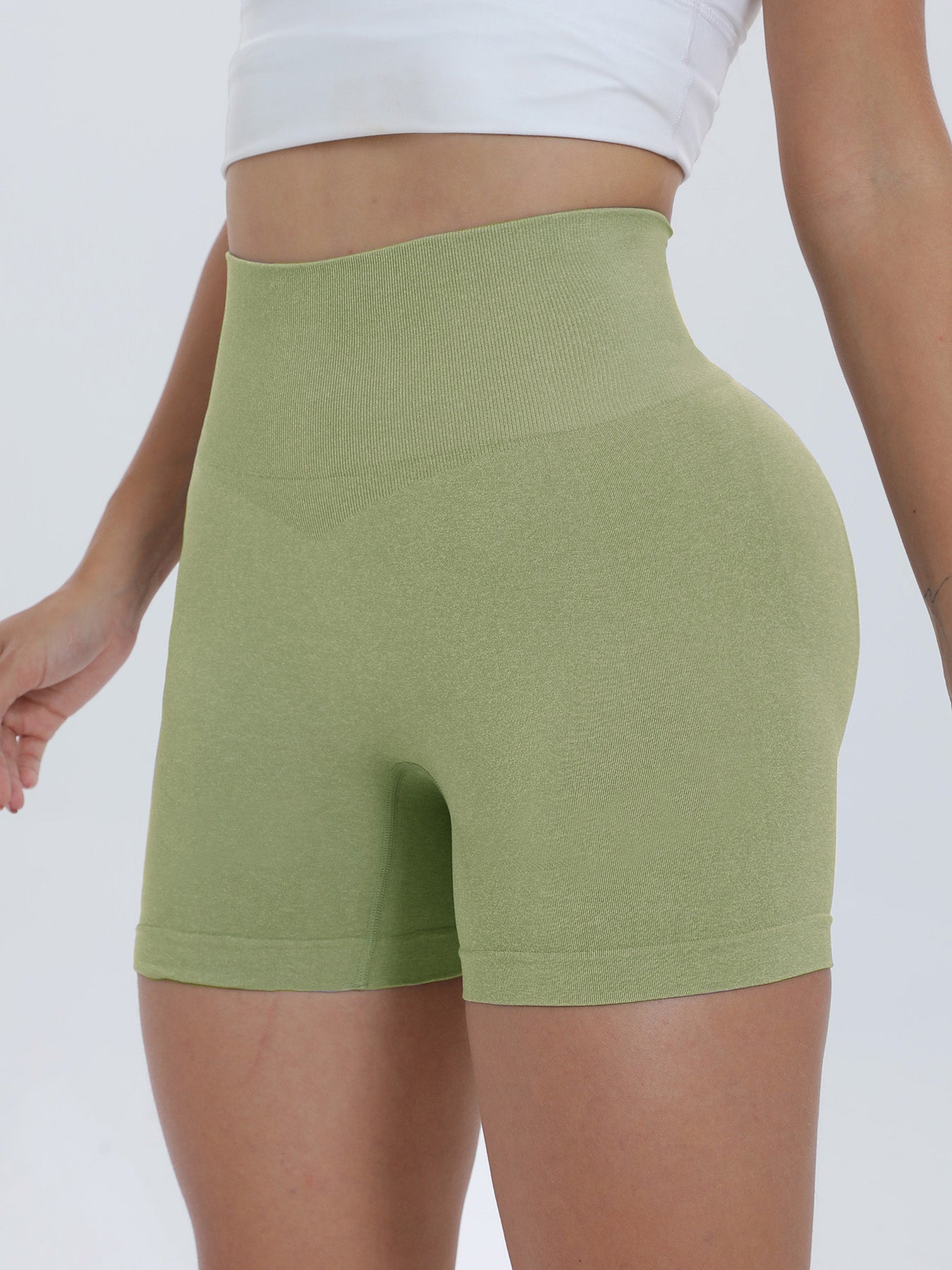 High Waist Active Shorts - ClozArt