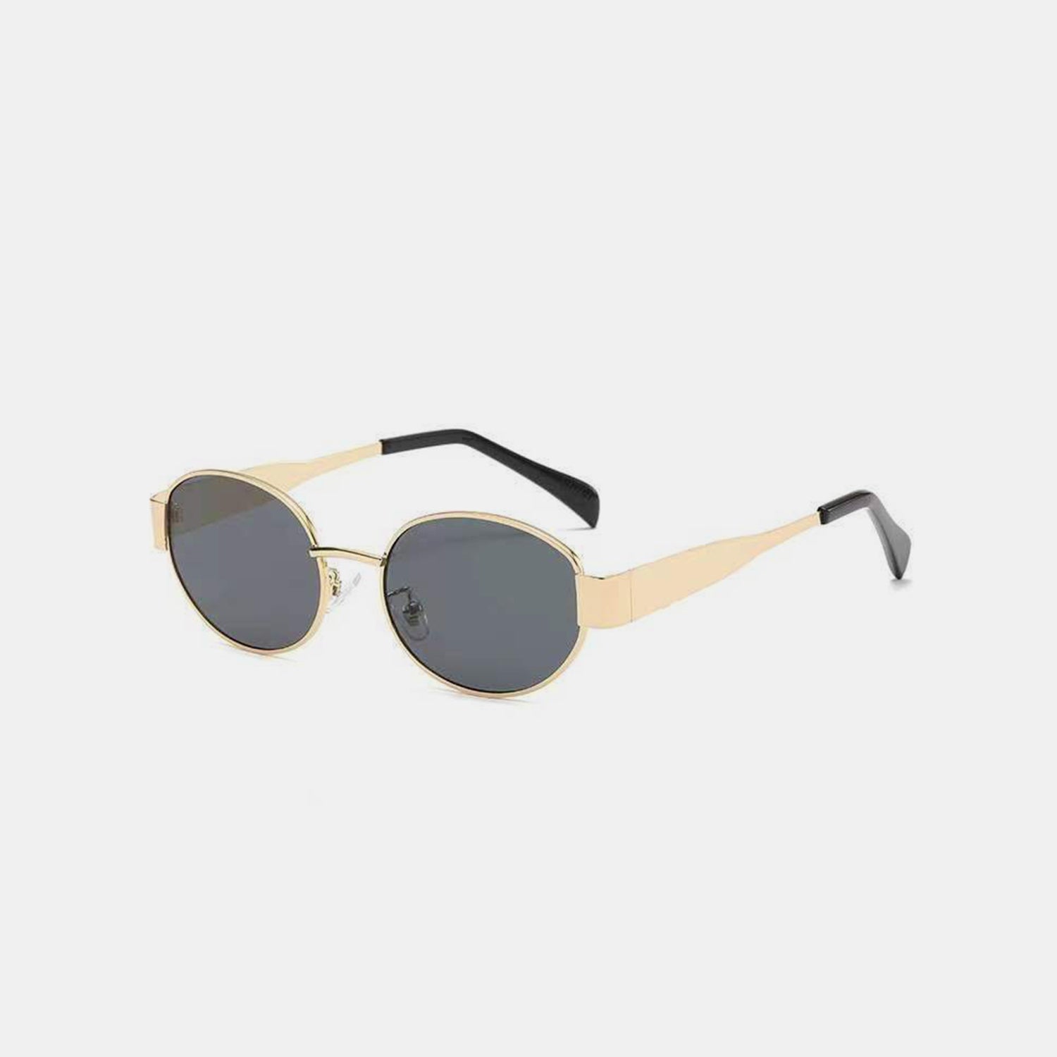 Metal Frame Oval Sunglasses - ClozArt