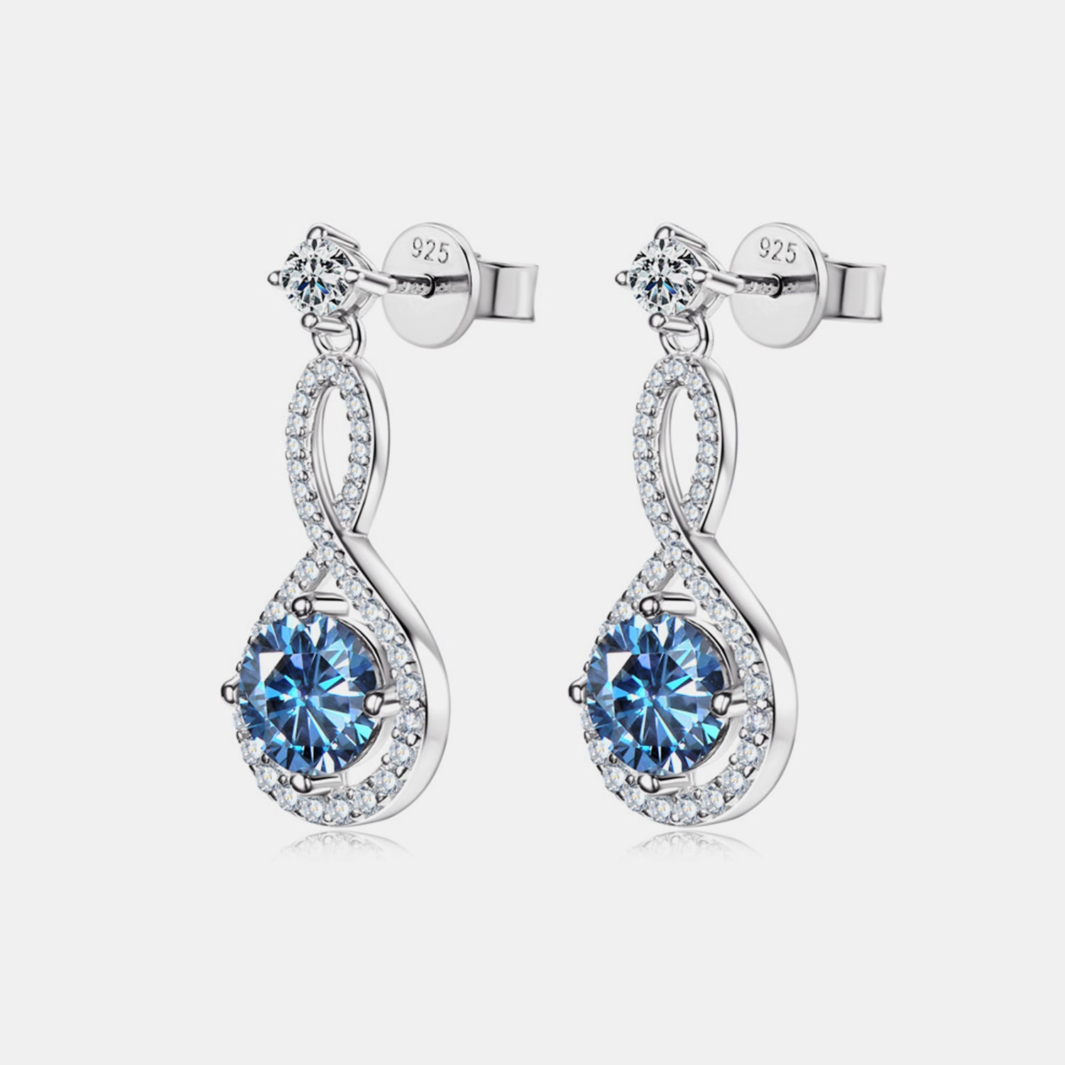 1 Carat Moissanite 925 Sterling Silver Earrings - ClozArt