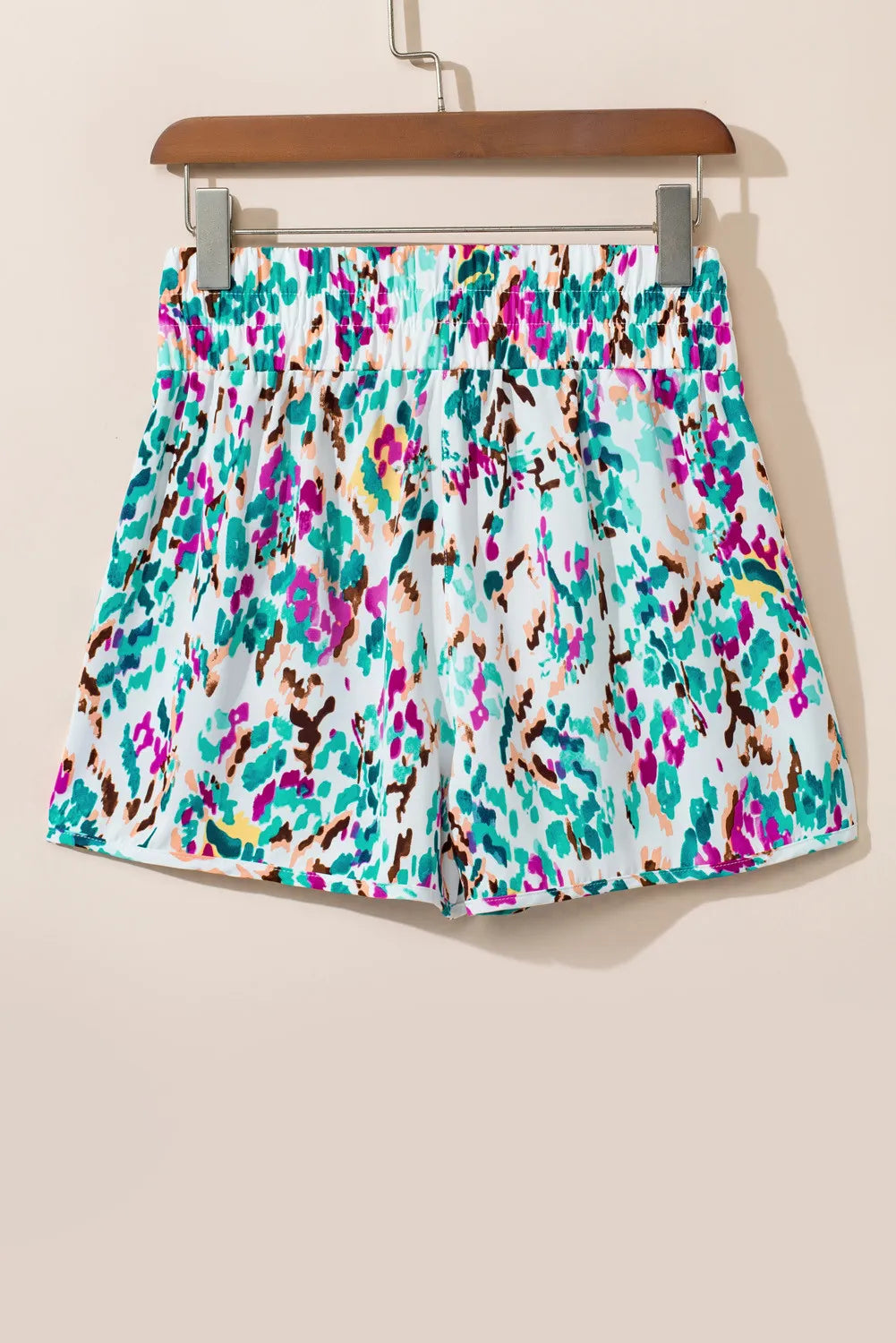 Printed High Waist Shorts - ClozArt