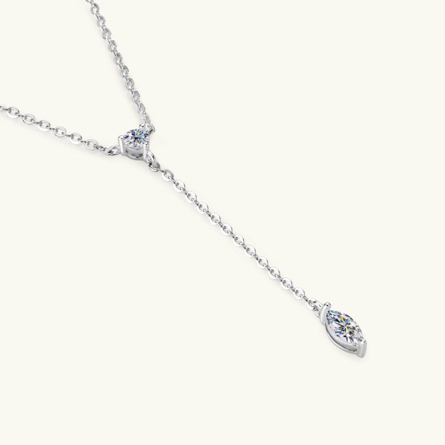 Moissanite 925 Sterling Silver Necklace - ClozArt