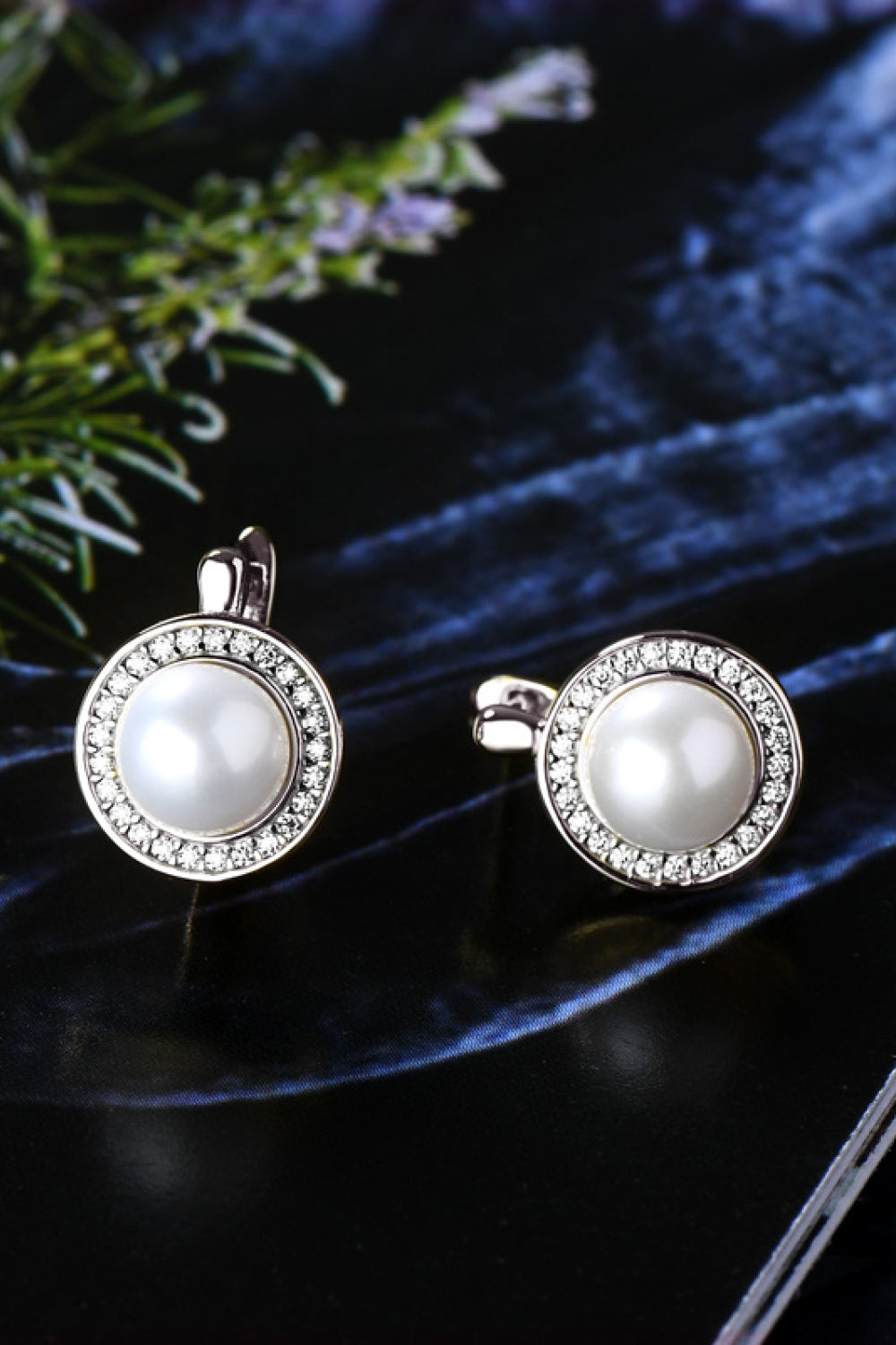 Moissanite Pearl 925 Sterling Silver Earrings - ClozArt