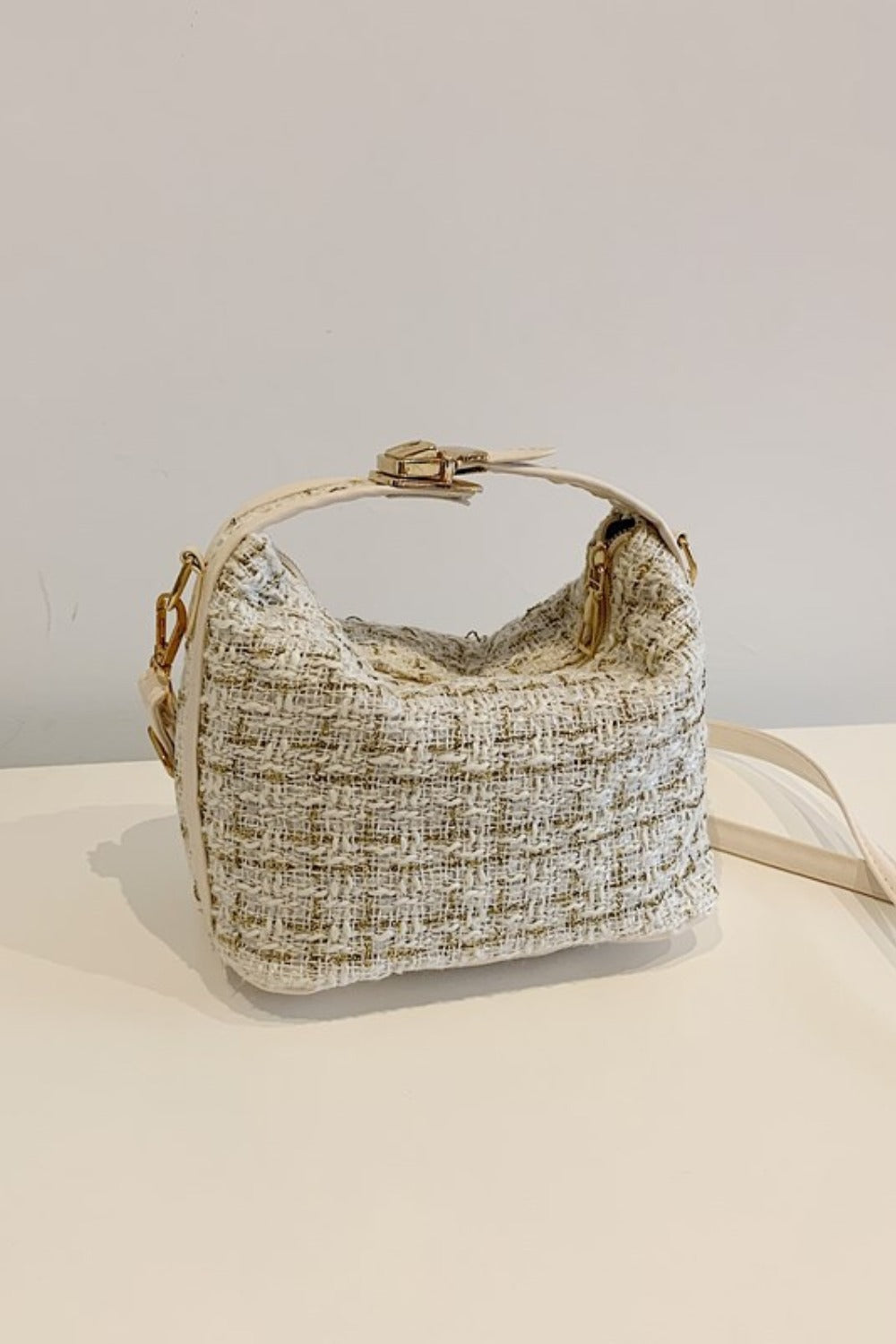 Woven Removable Strap Shoulder Bag - ClozArt