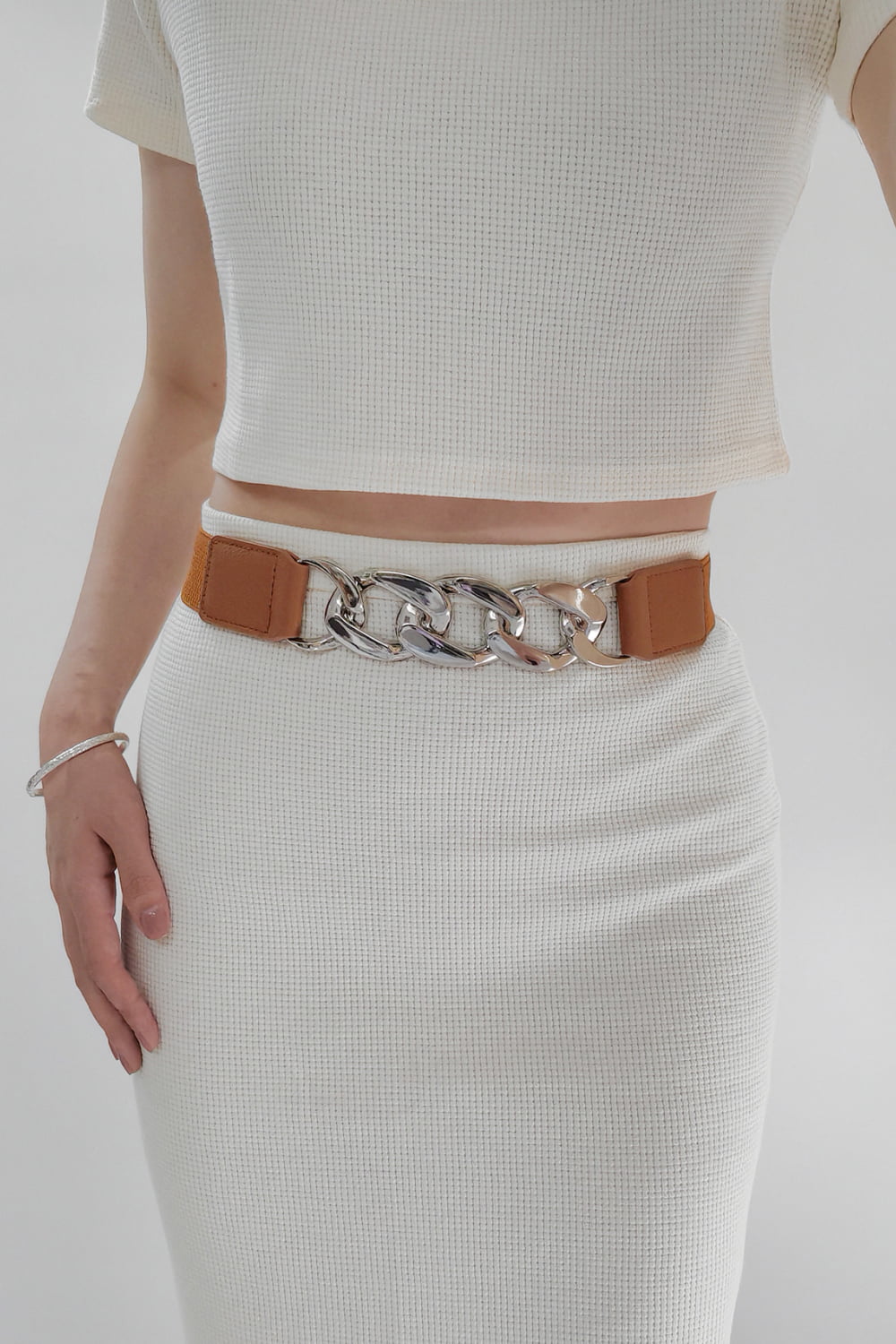 Chain Detail Elastic Belt - ClozArt