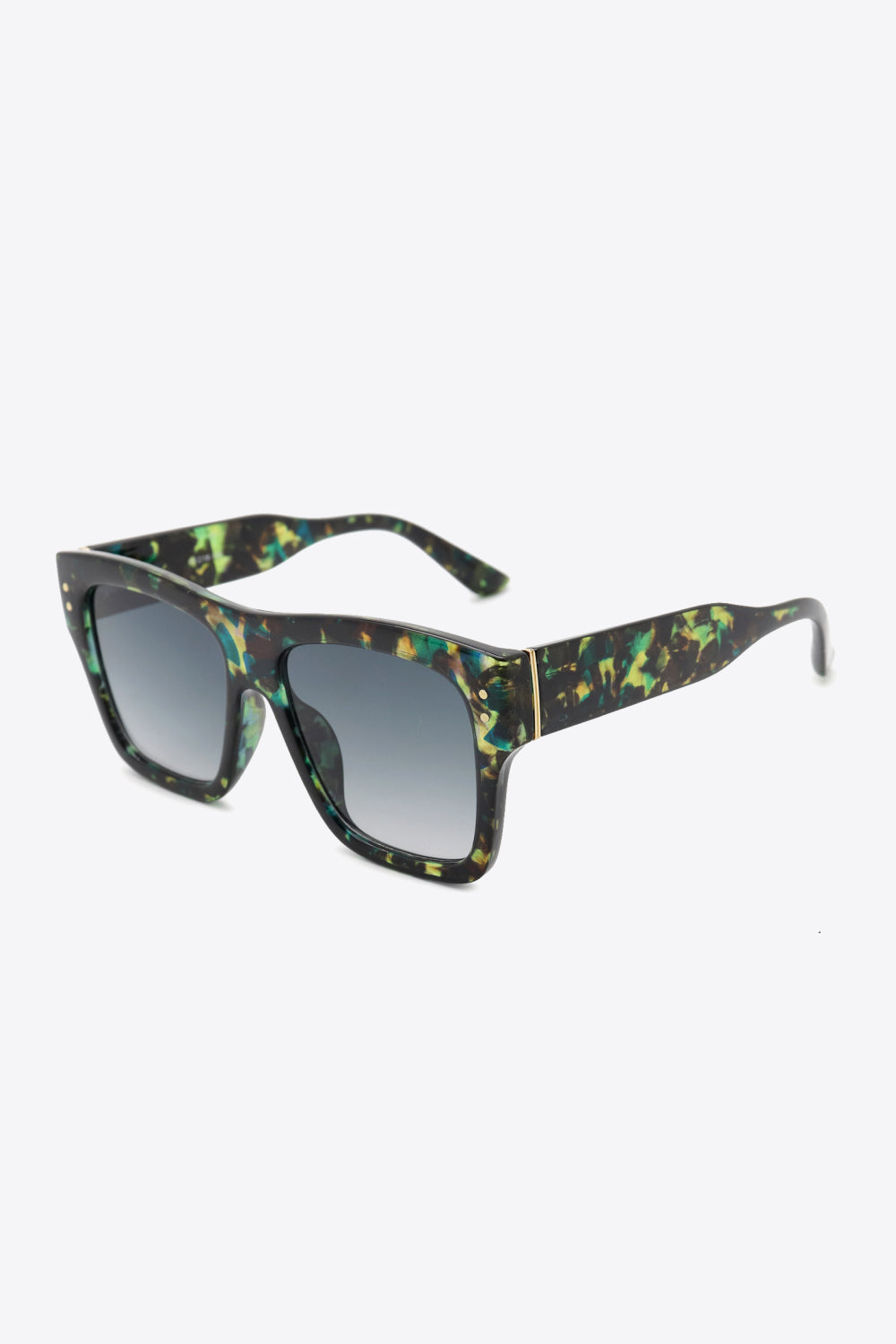 UV400 Patterned Polycarbonate Square Sunglasses - ClozArt