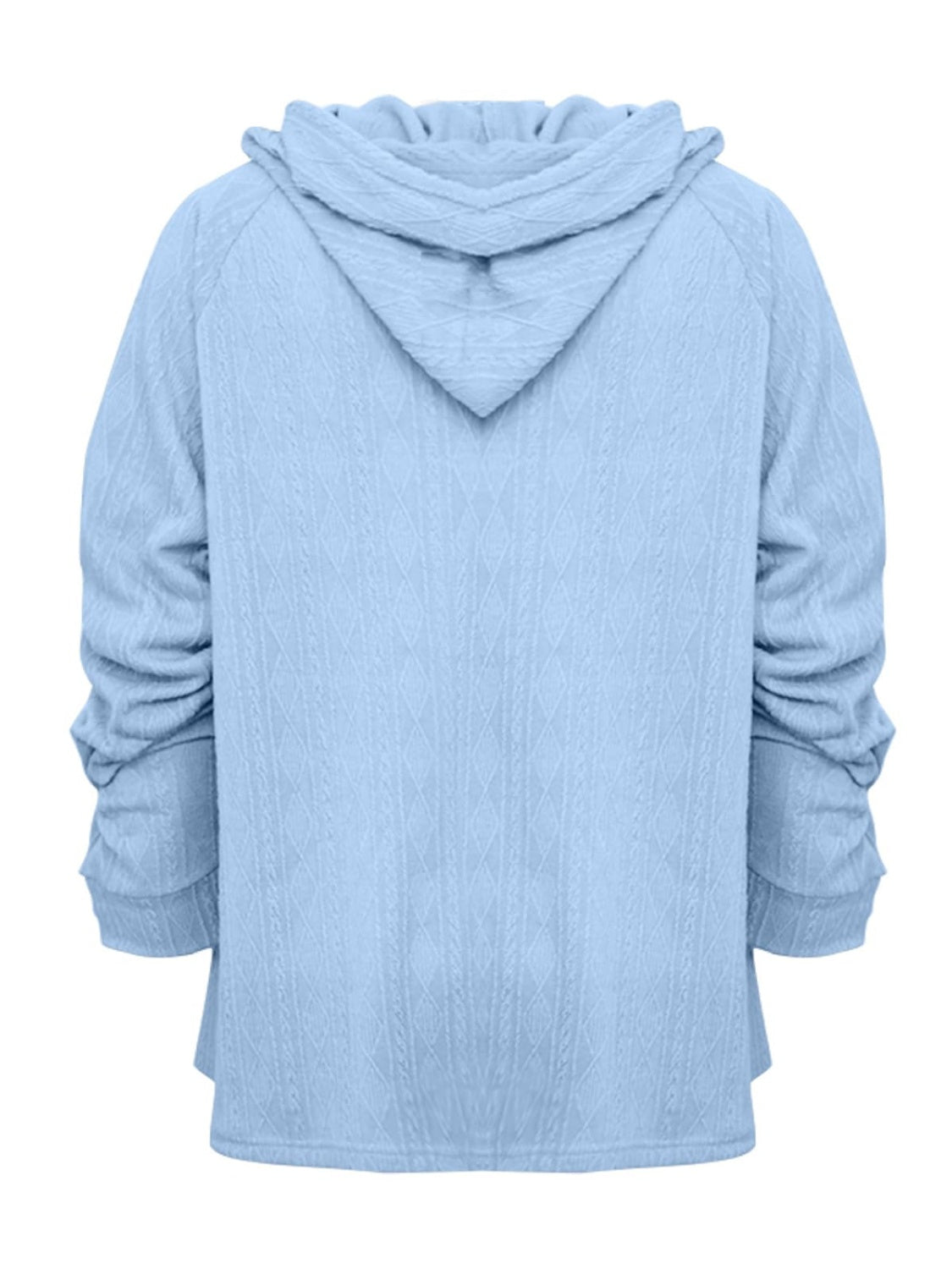 Full Size Drawstring Long Sleeve Hoodie