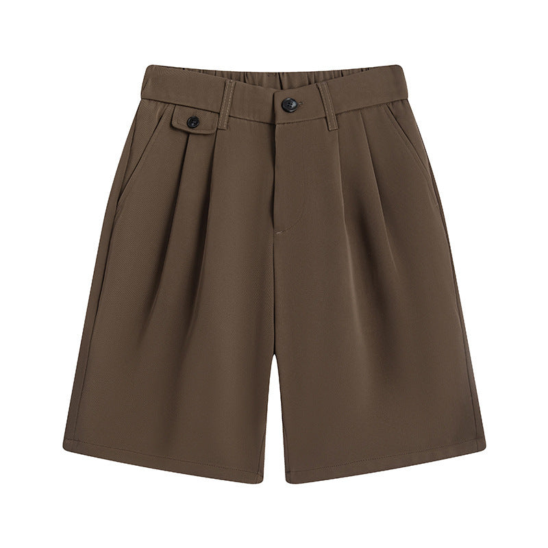 Shorts Men's Comfortable Soft Solid Color Small Suit Pants - ClozArt