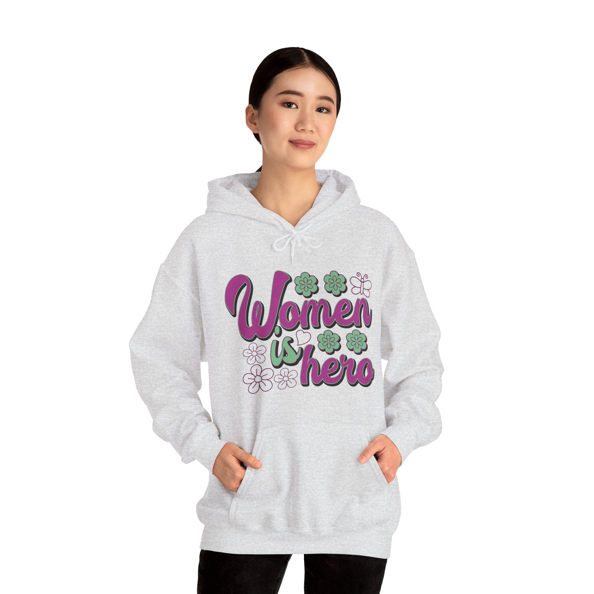 Heavy Blend™ Hooded Sweatshirt - Women is Hero