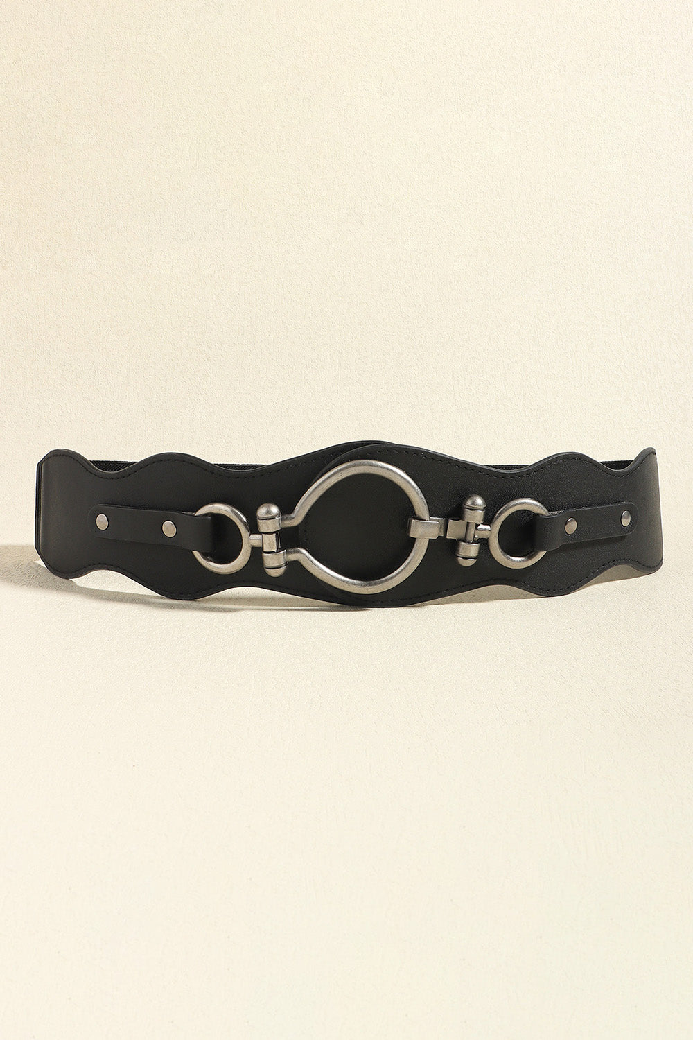 PU Leather Zinc Alloy Buckle Belt - ClozArt