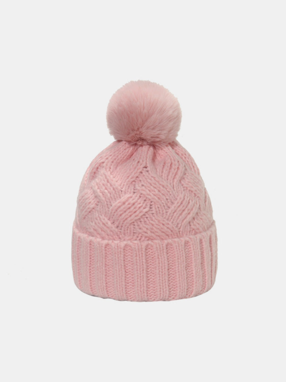 Roll Rim Cable-Knit Hat - ClozArt