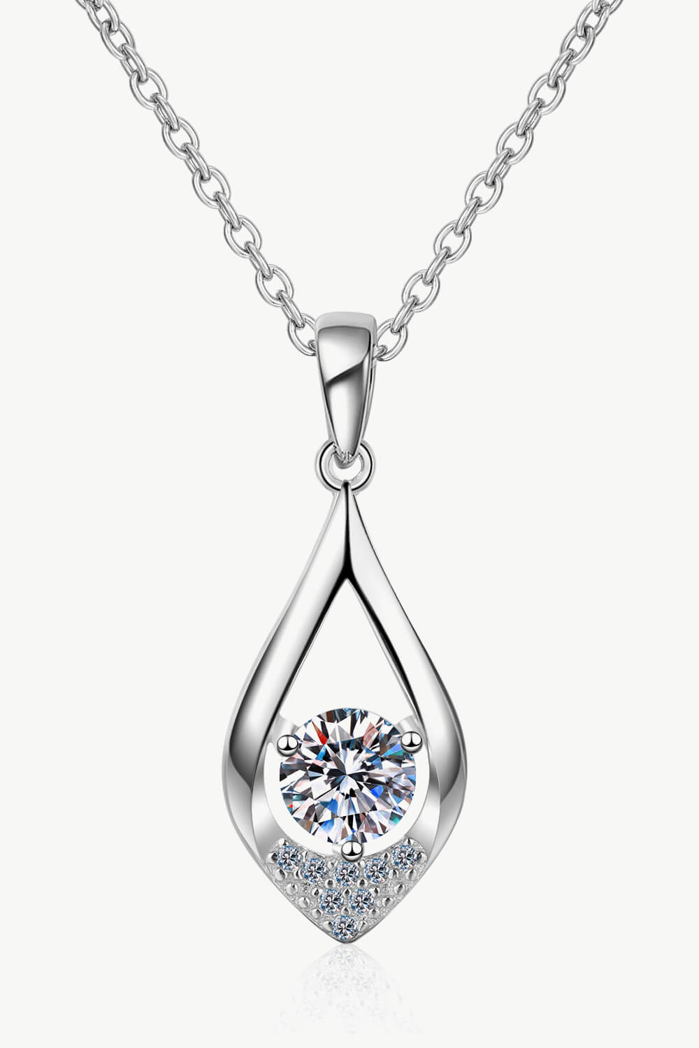 Glamorous Always Moissanite Pendant Necklace - ClozArt