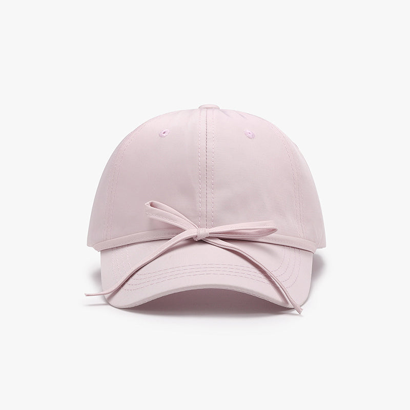 Tied Bow Cotton Baseball Cap - ClozArt