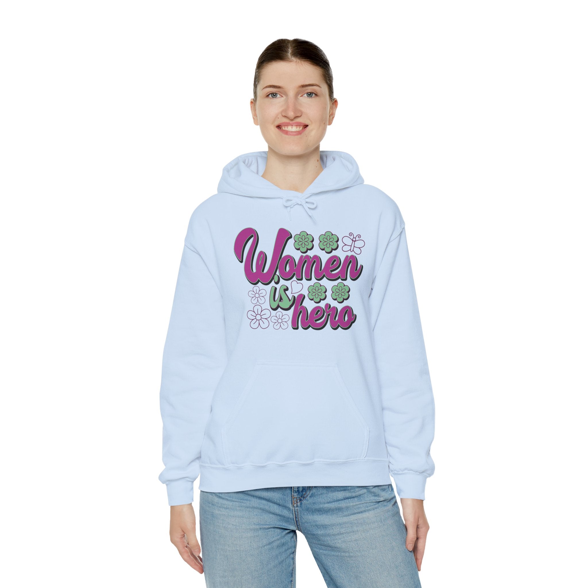 Heavy Blend™ Hooded Sweatshirt - Women is Hero