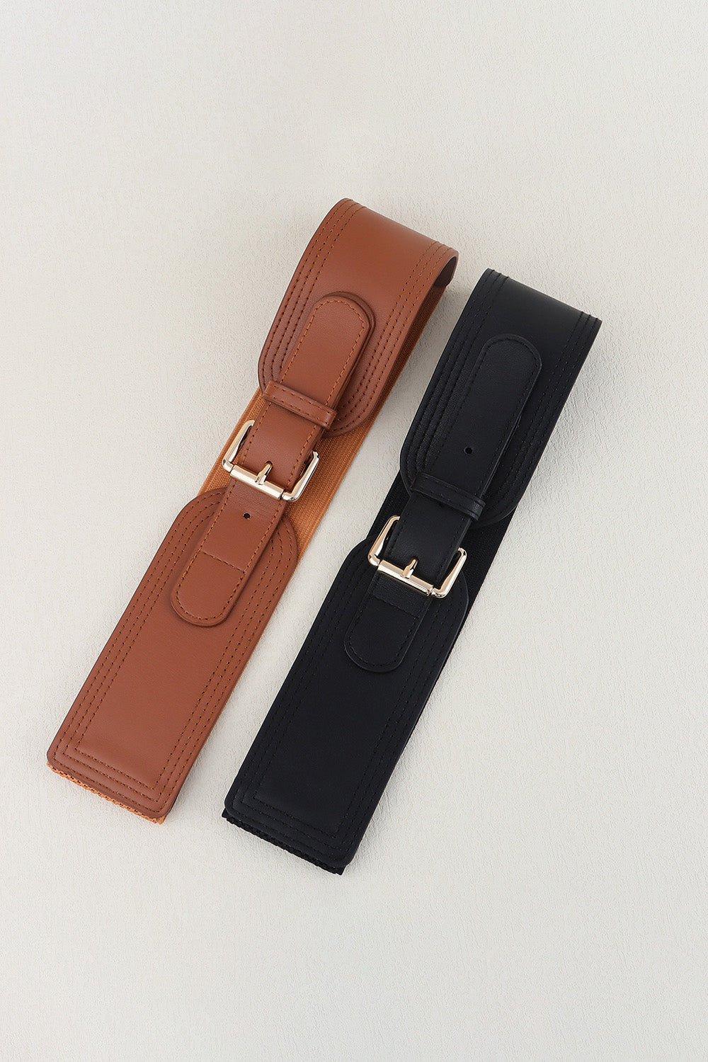 Elastic Wide PU Belt - ClozArt