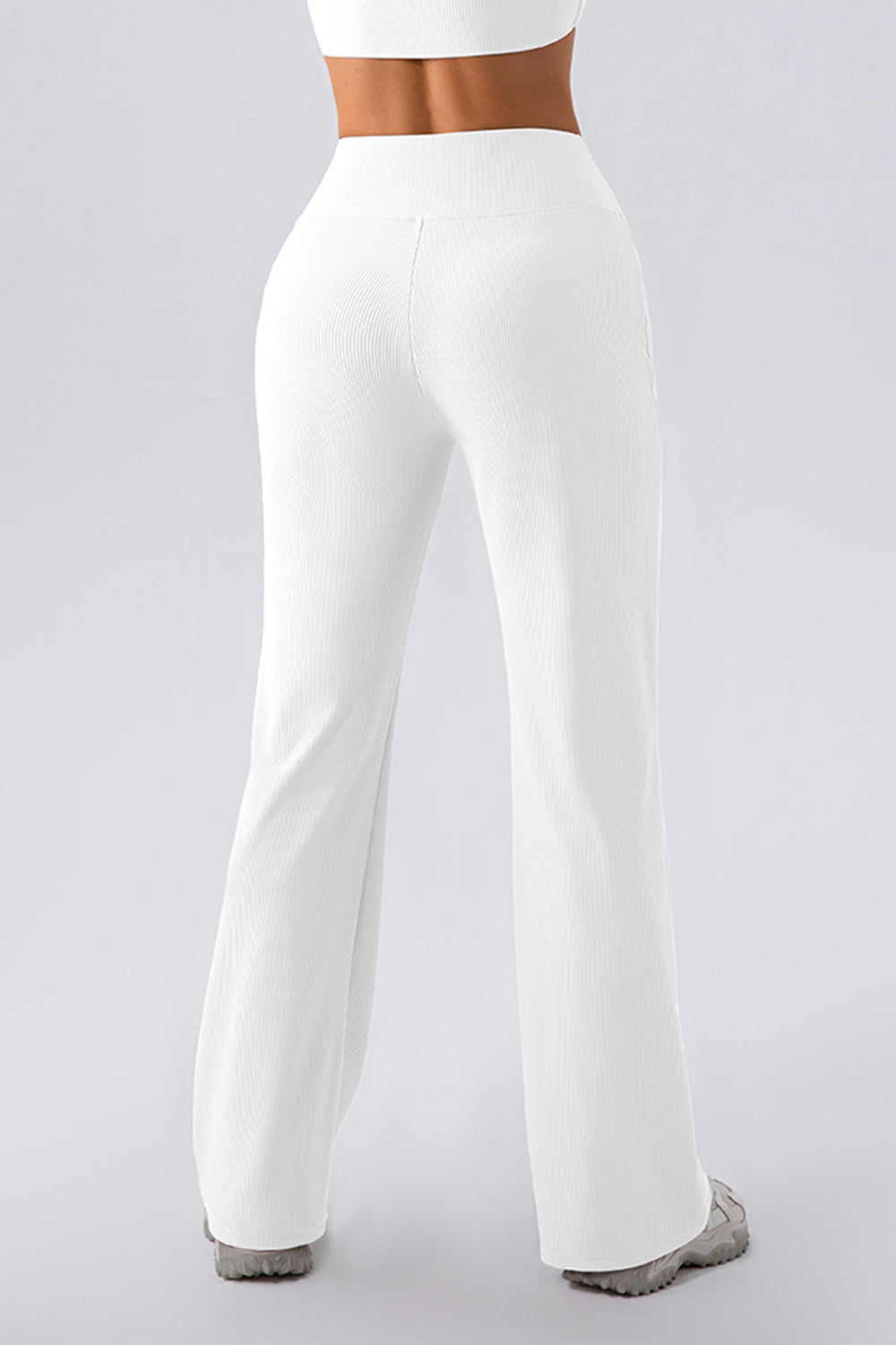 High Waist Straight Active Pants - ClozArt