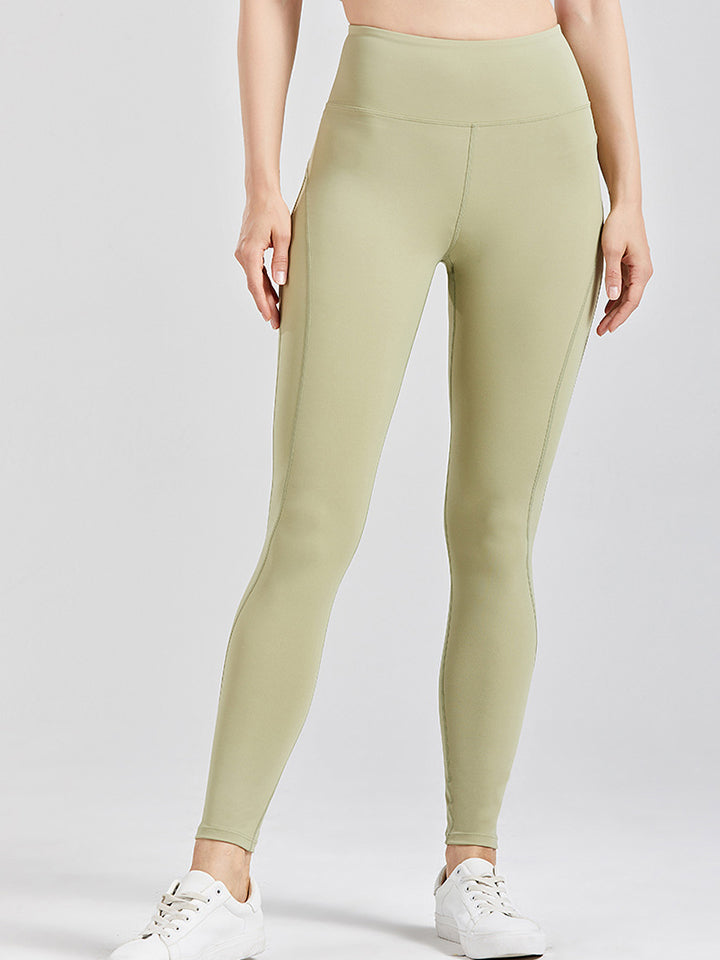 Wide Waistband Active Leggings - ClozArt