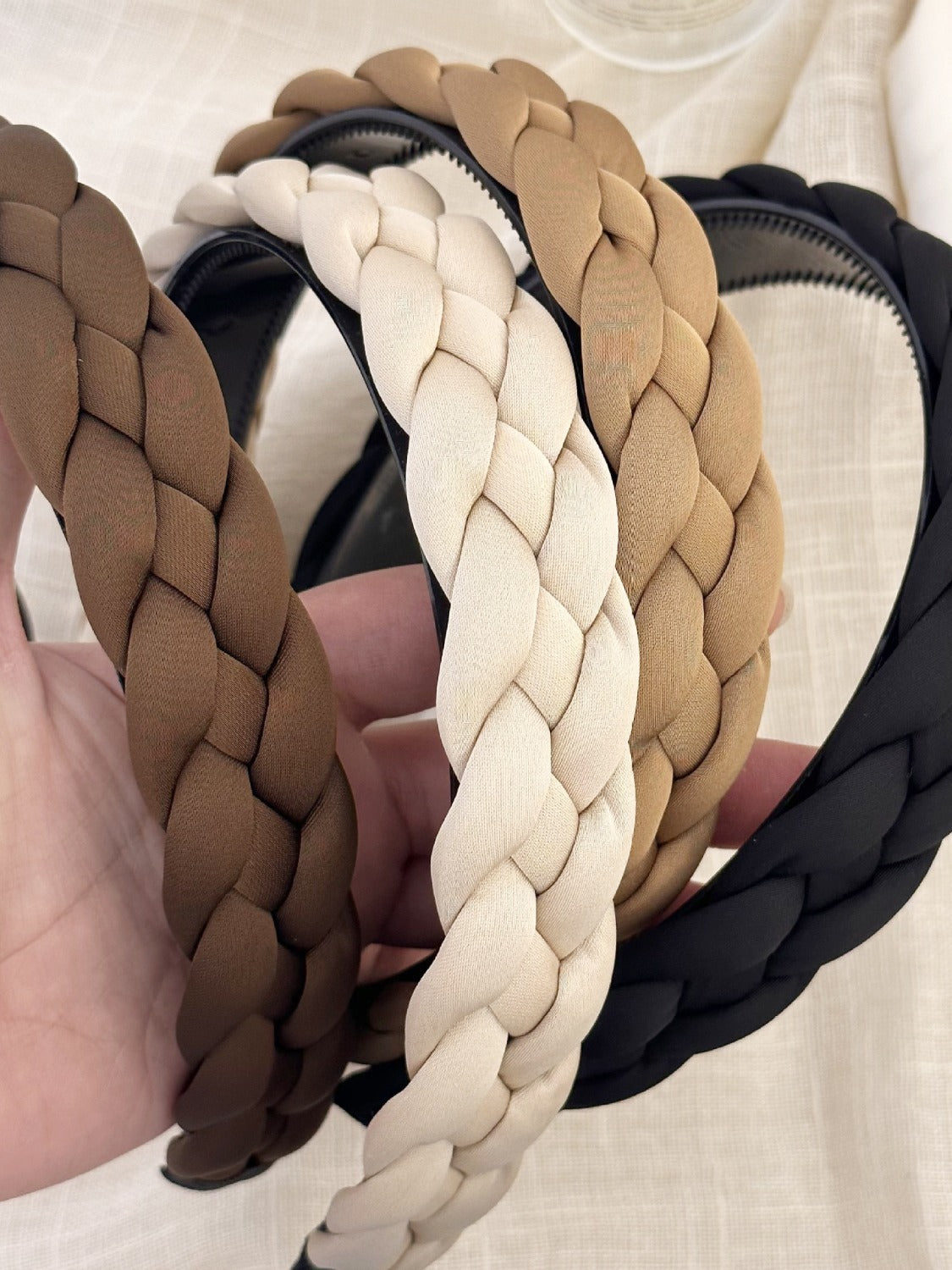 Polyester Braided Wide Headband - ClozArt