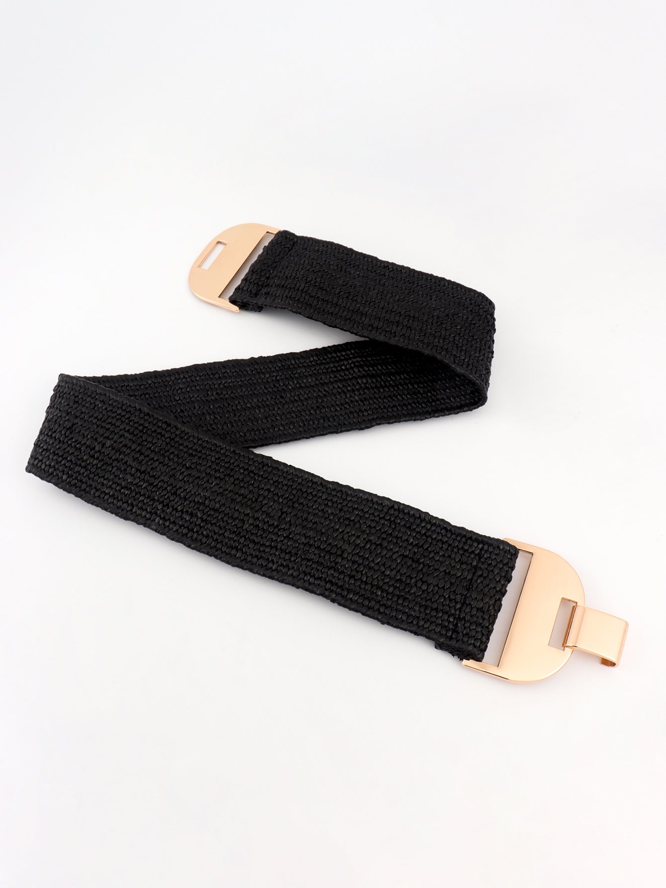 Alloy Buckle Elastic Belt - ClozArt