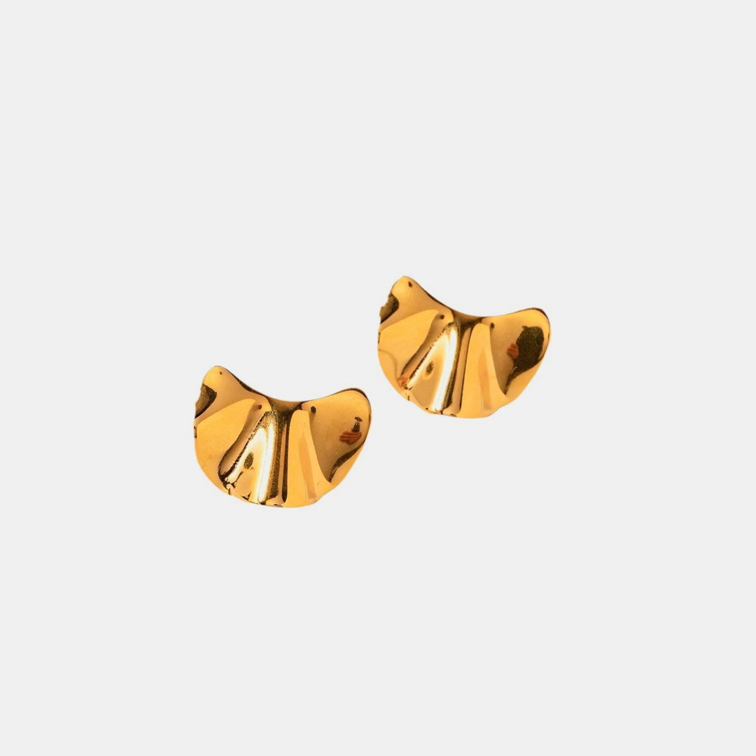 Irregular 18K Gold-Plated Earrings - ClozArt