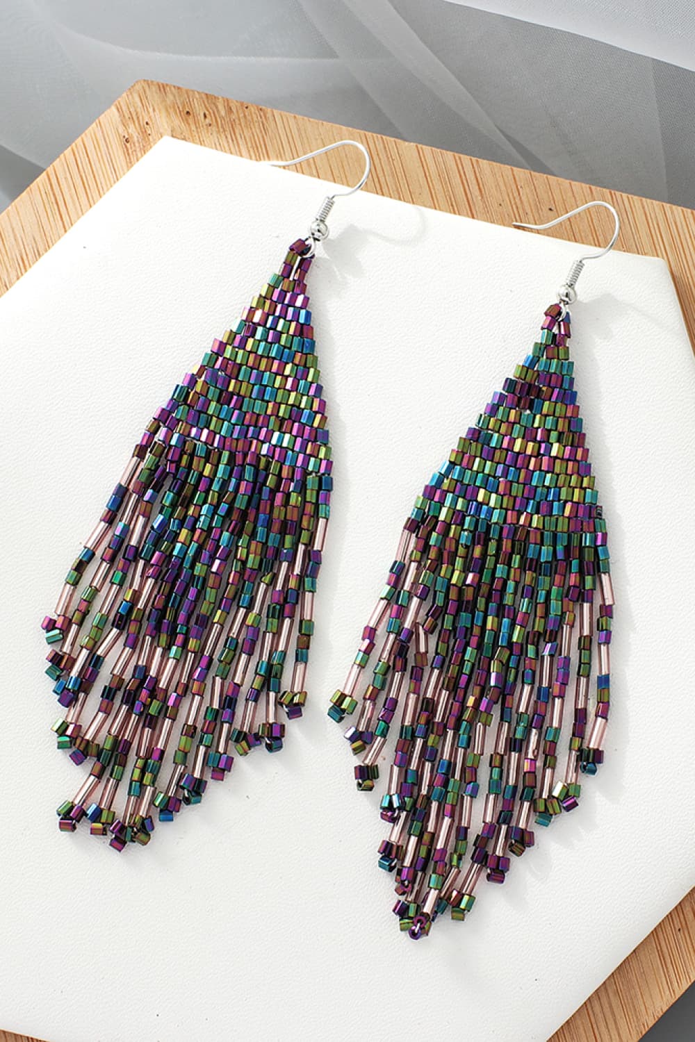 Beaded Dangle Earrings - ClozArt