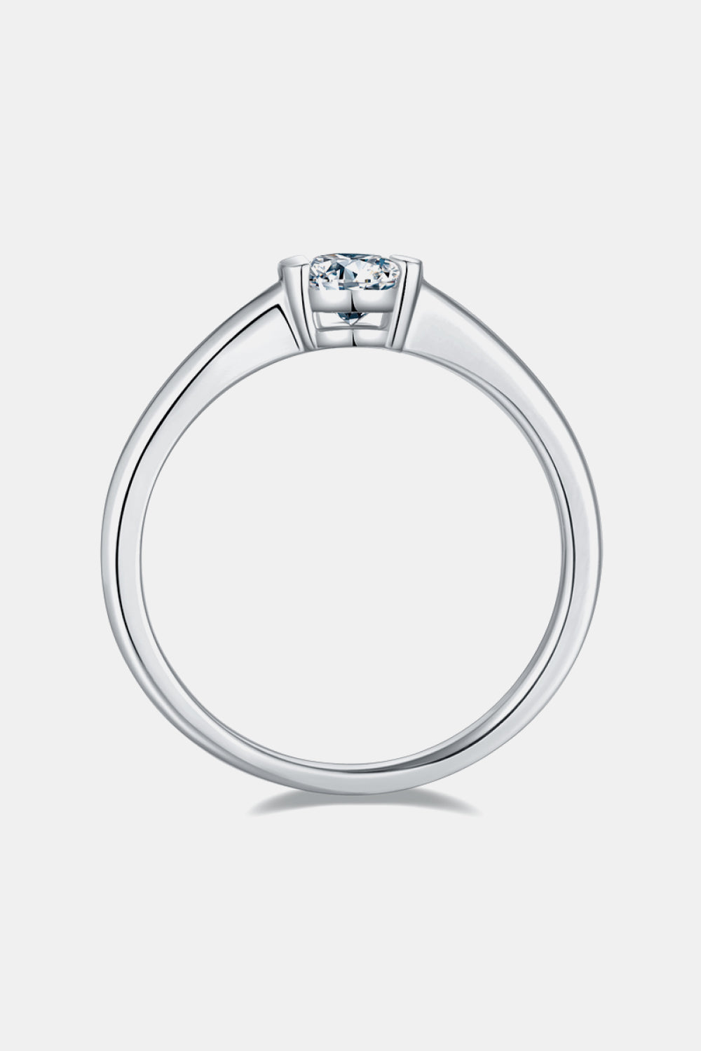 Moissanite 925 Sterling Silver Solitaire Ring - ClozArt