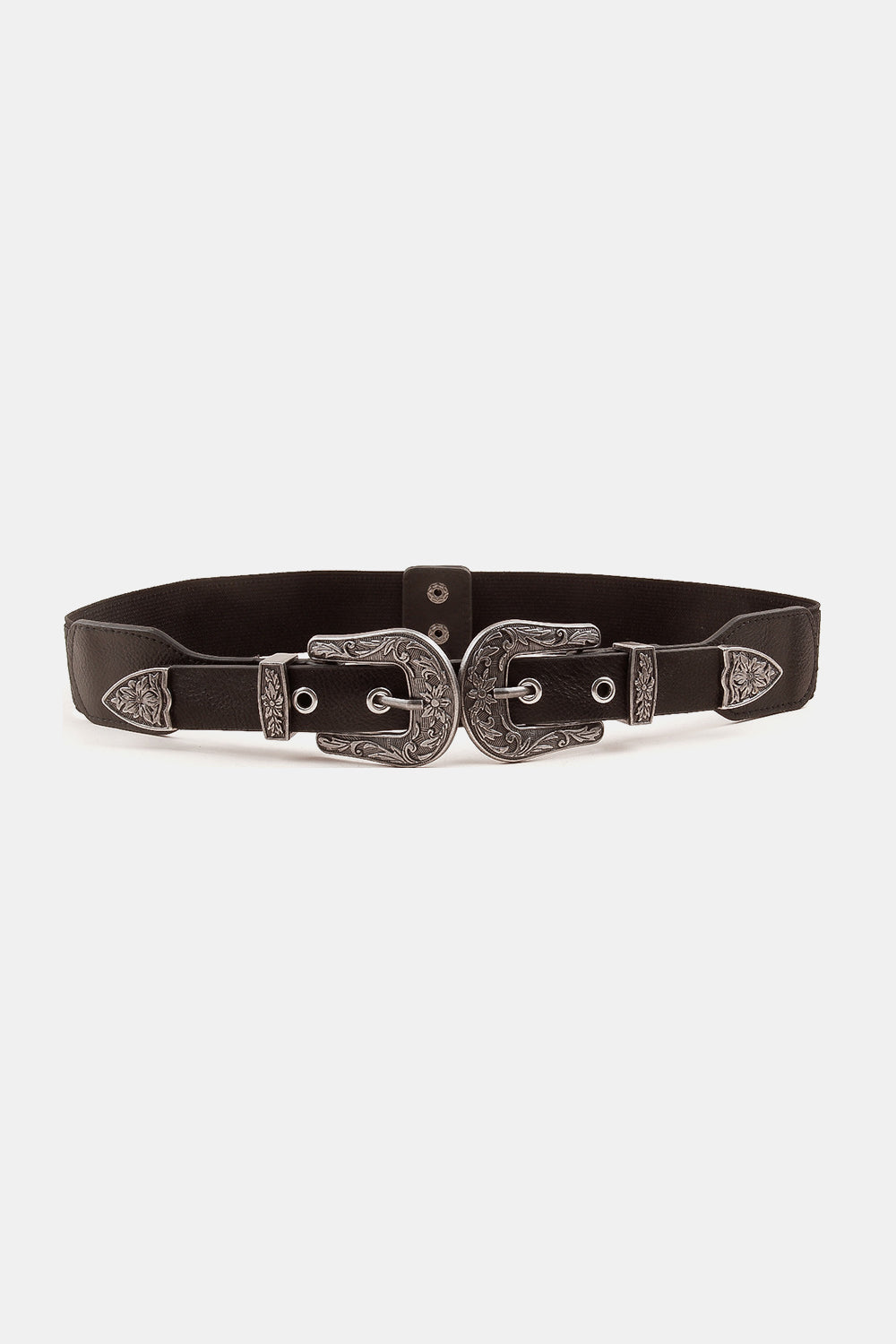 Symmetrical Zinc Alloy Buckle PU Leather Belt - ClozArt