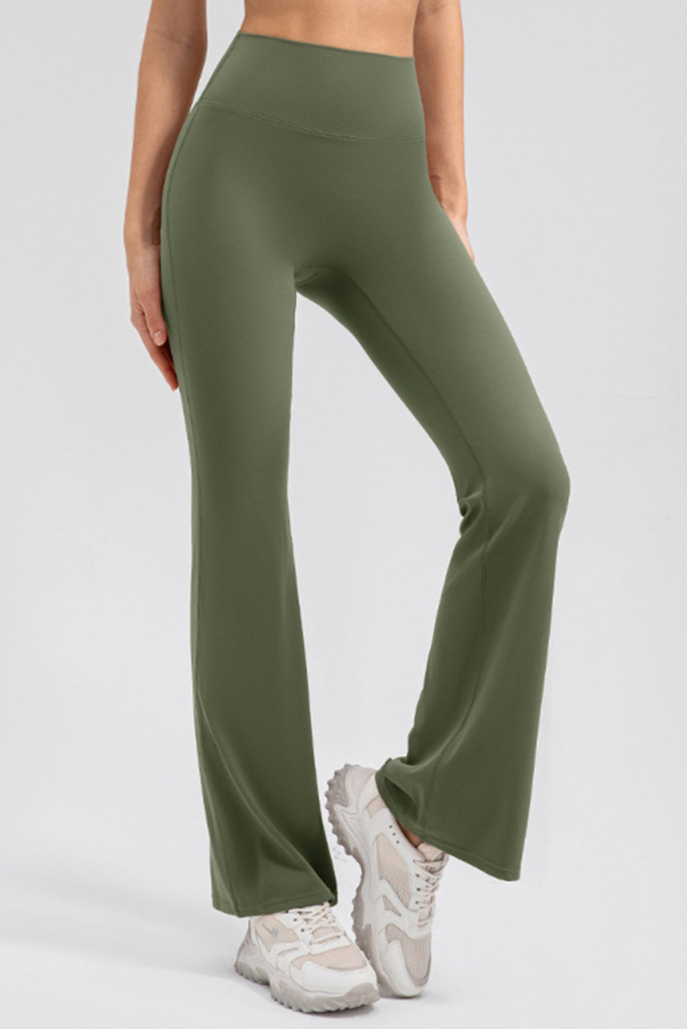 High Waist Straight Active Pants - ClozArt