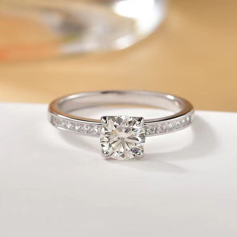 2 Carat Moissanite Zircon 925 Sterling Silver Ring - ClozArt