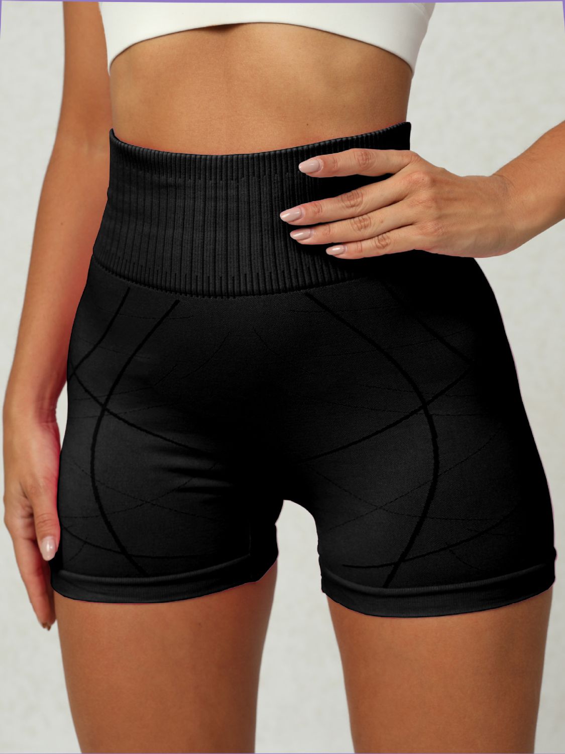 High Waist Active Shorts - ClozArt