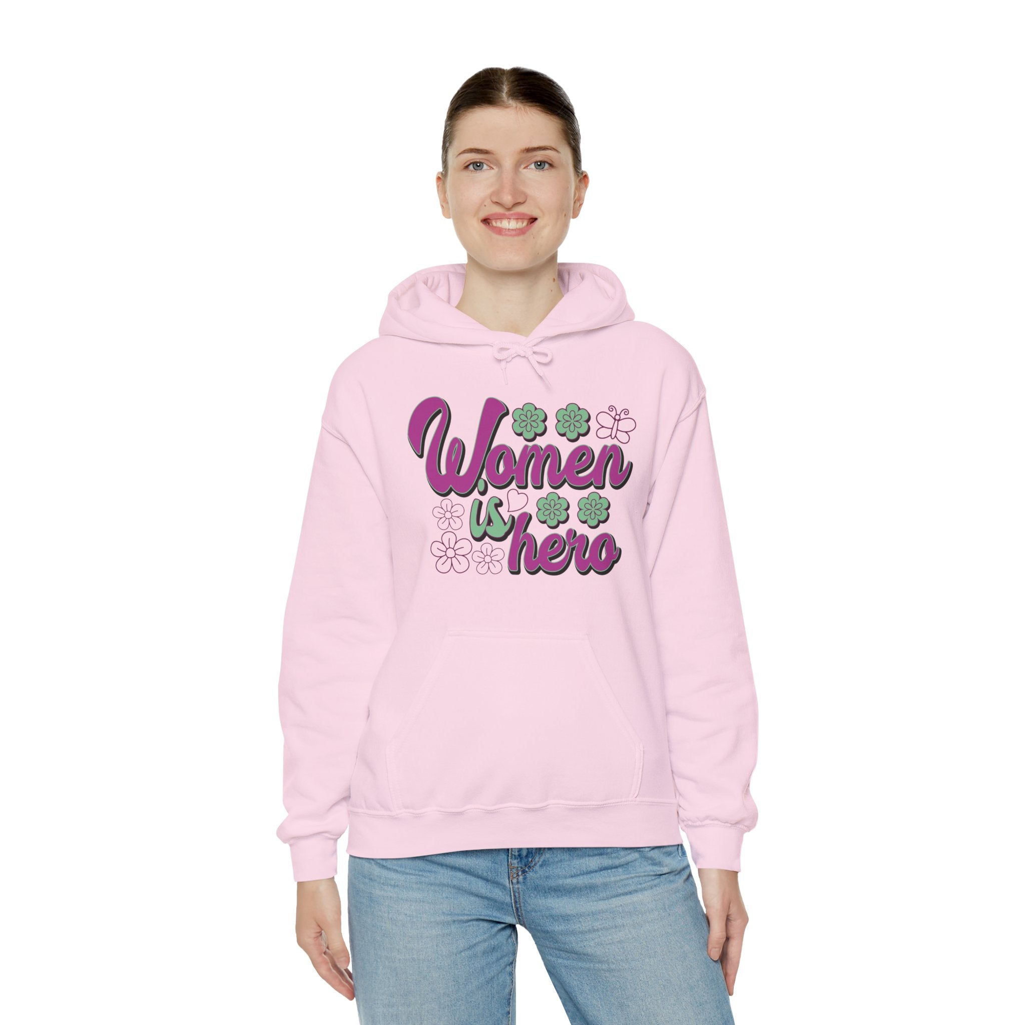 Heavy Blend™ Hooded Sweatshirt - Women is Hero