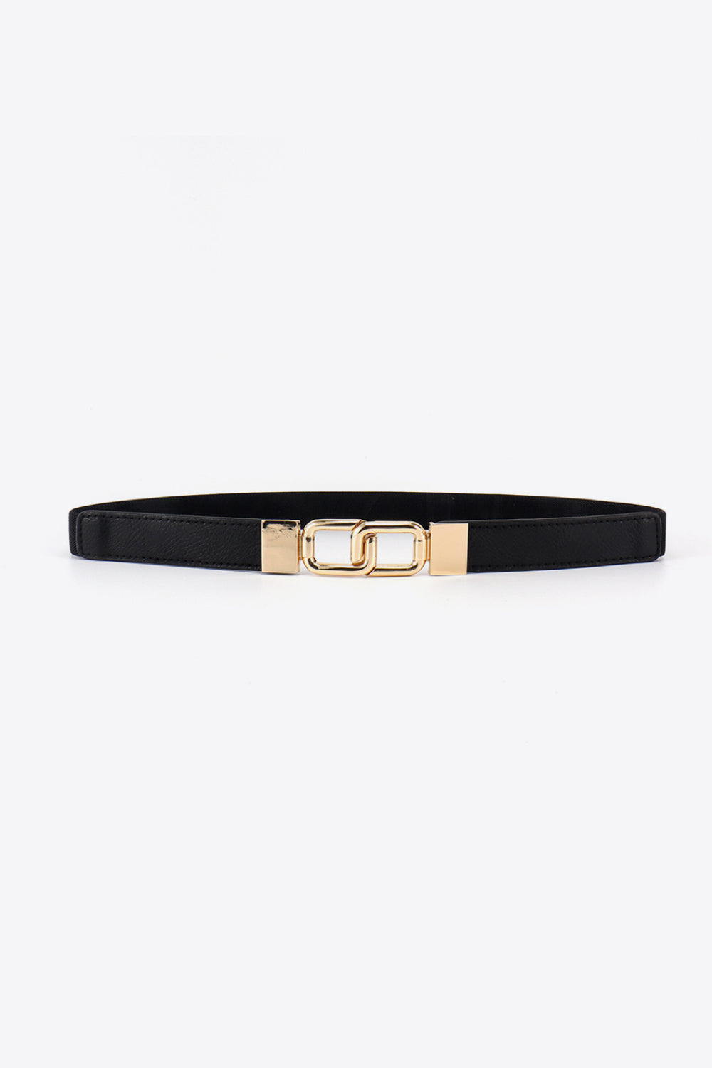 Geometric Double Buckle Elastic Belt - ClozArt