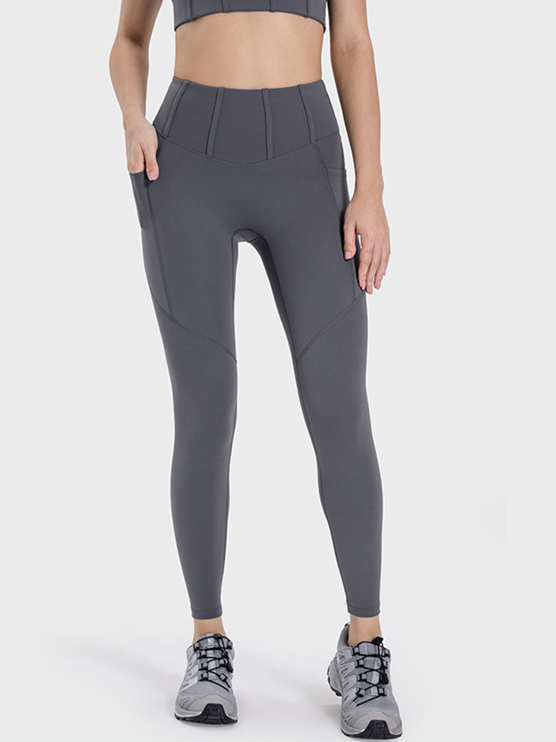 Millennia Pocketed High Waist Active Leggings - ClozArt