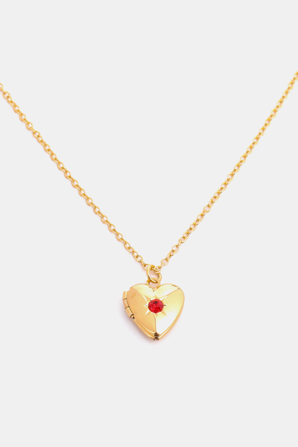 Zircon Heart Shape 14K Gold-Plated Pendant Necklace - ClozArt