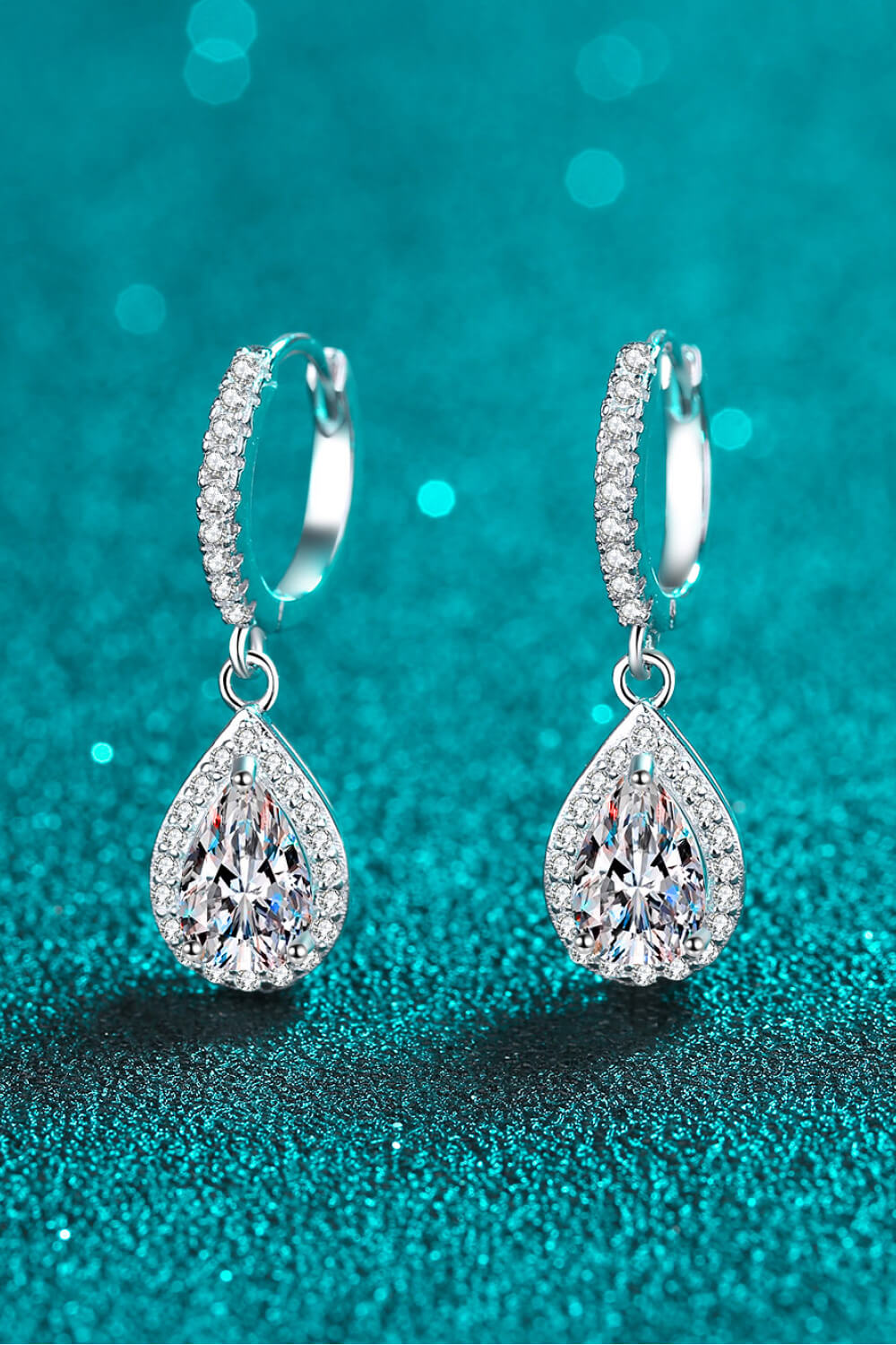 Moissanite Teardrop Earrings - ClozArt