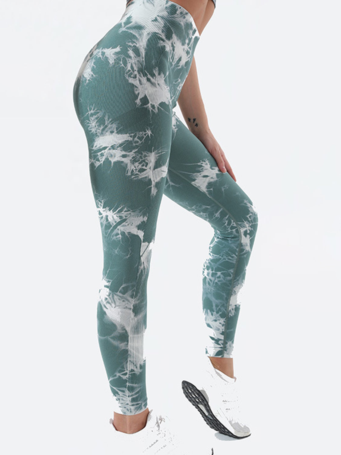 Tie-Dye High Waist Active Leggings - ClozArt