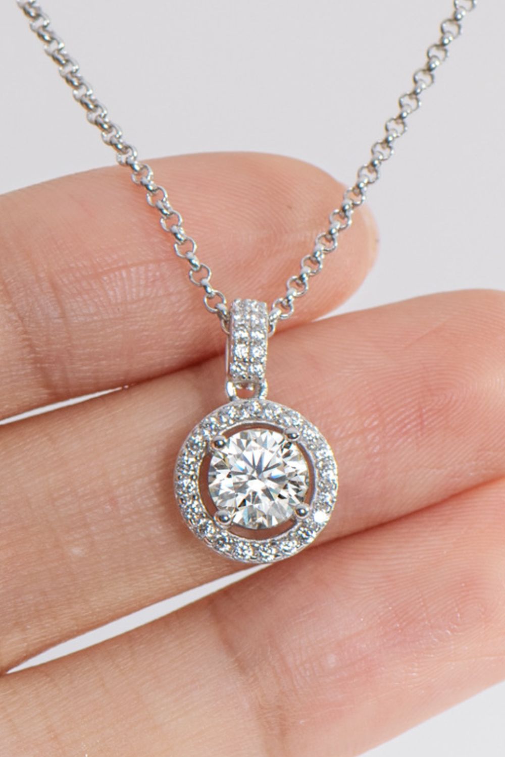 Zircon Pendant 925 Sterling Silver Necklace - ClozArt