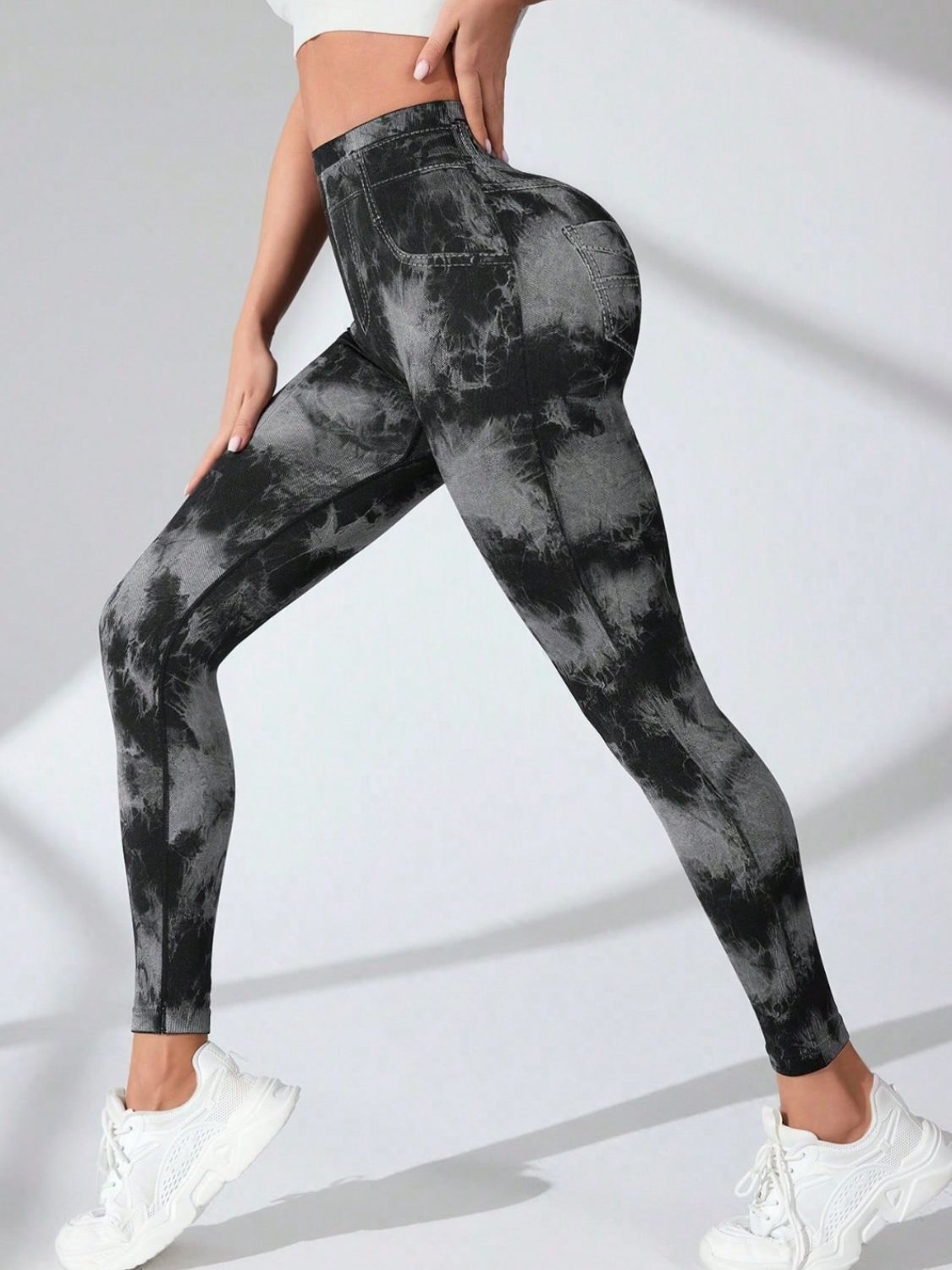 Tie-Dye High Waist Active Leggings - ClozArt