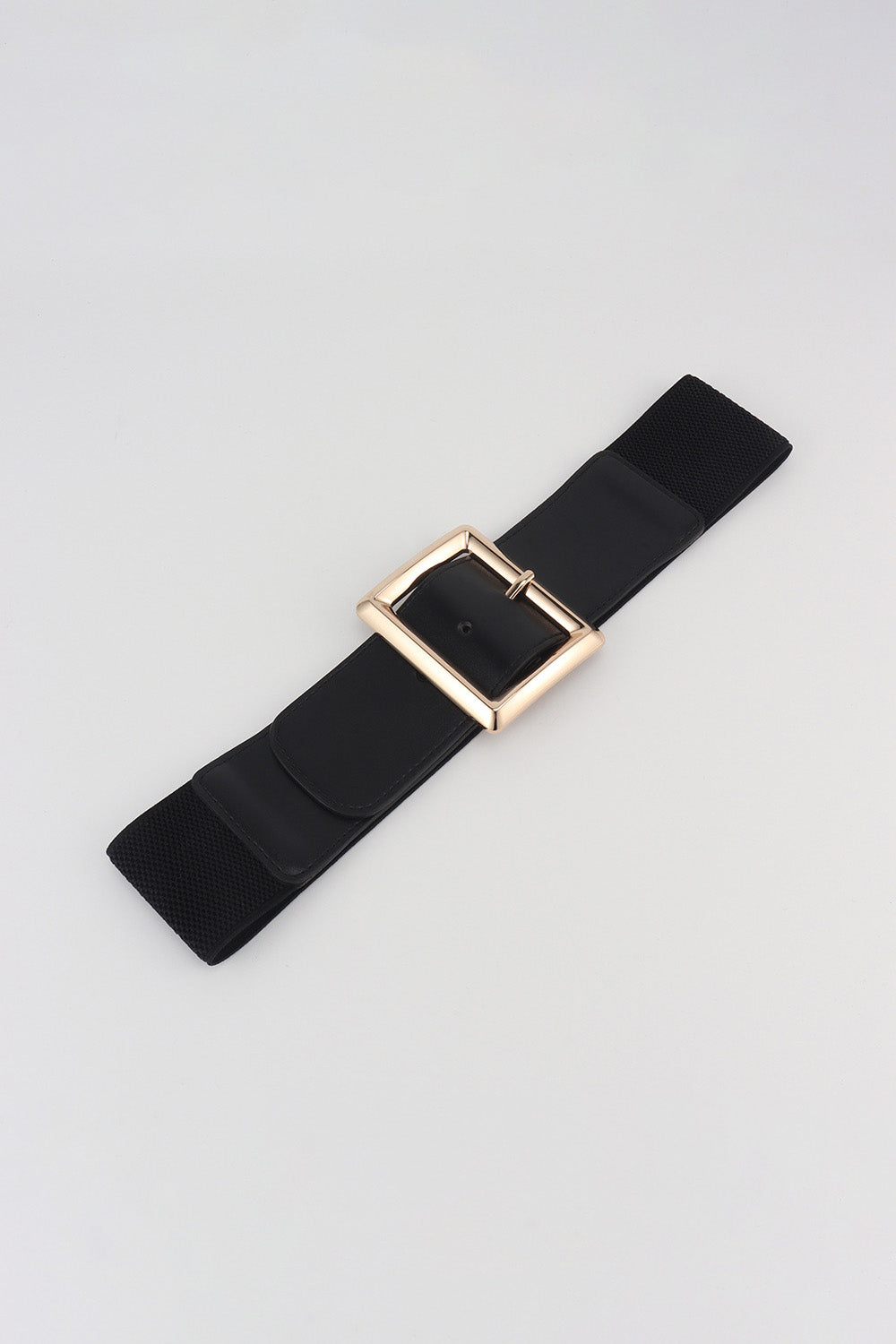 Rectangle Buckle Elastic Wide Belt - ClozArt