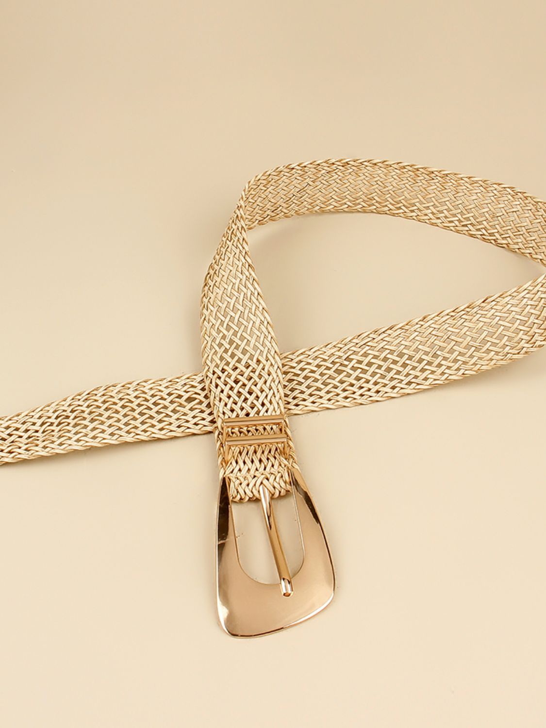 Irregular Buckle Braid Belt - ClozArt