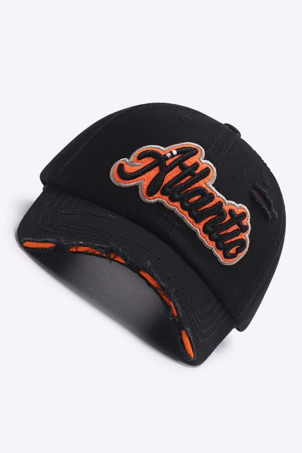 ATLANTIC Graphic Distressed Baseball Cap - ClozArt