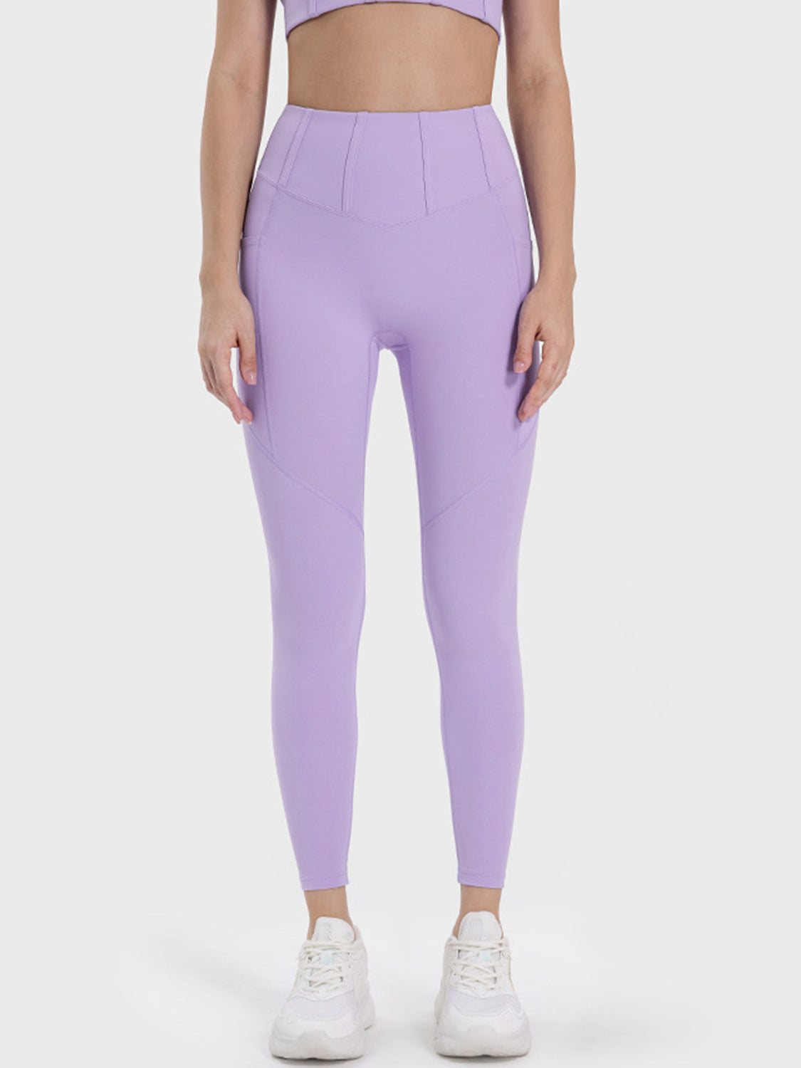 Millennia Pocketed High Waist Active Leggings - ClozArt