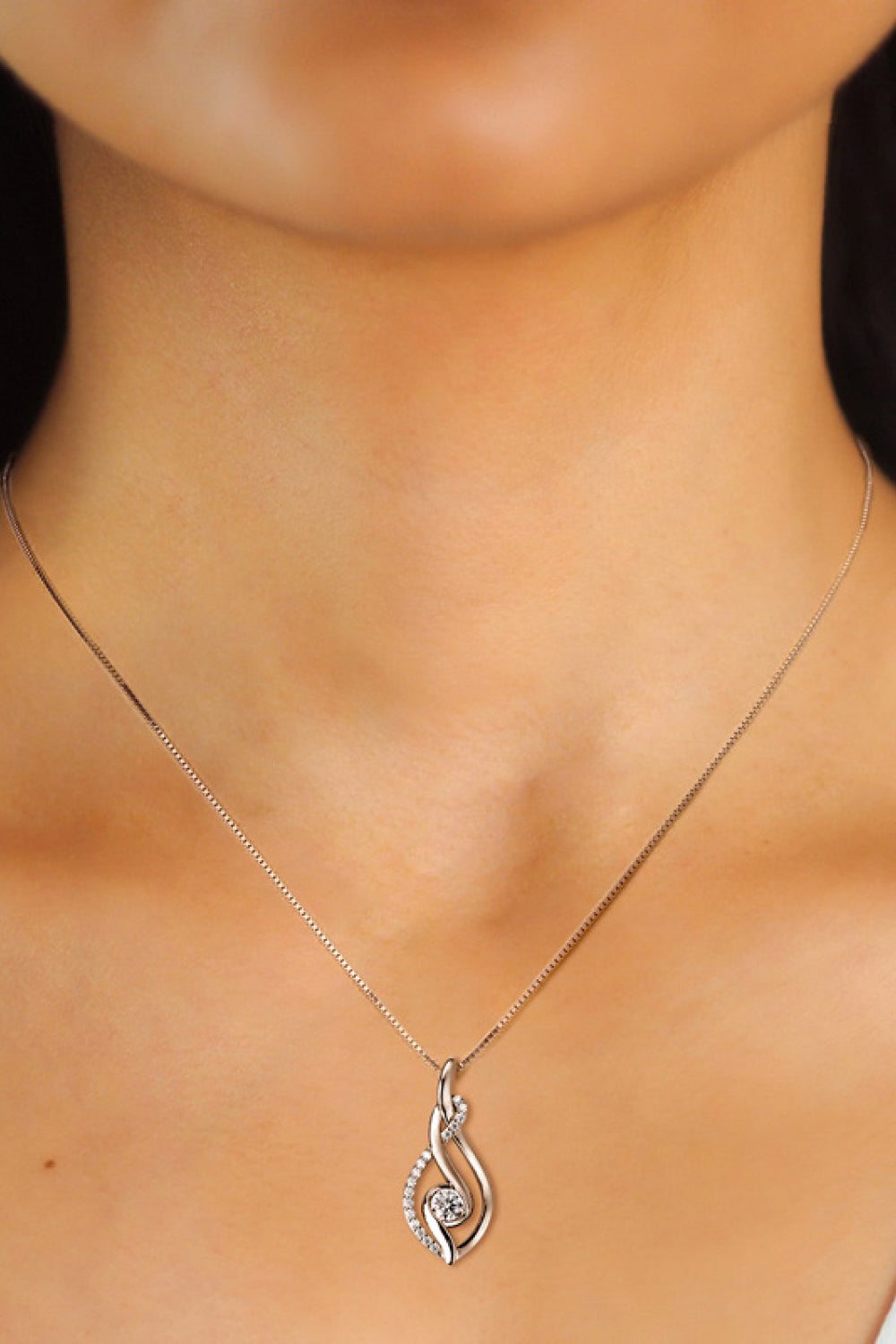 Moissanite 925 Sterling Silver Necklace - ClozArt