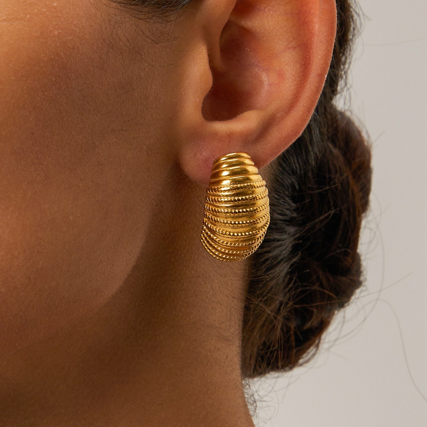 18K Gold-Plated Stainless Steel Earrings - ClozArt