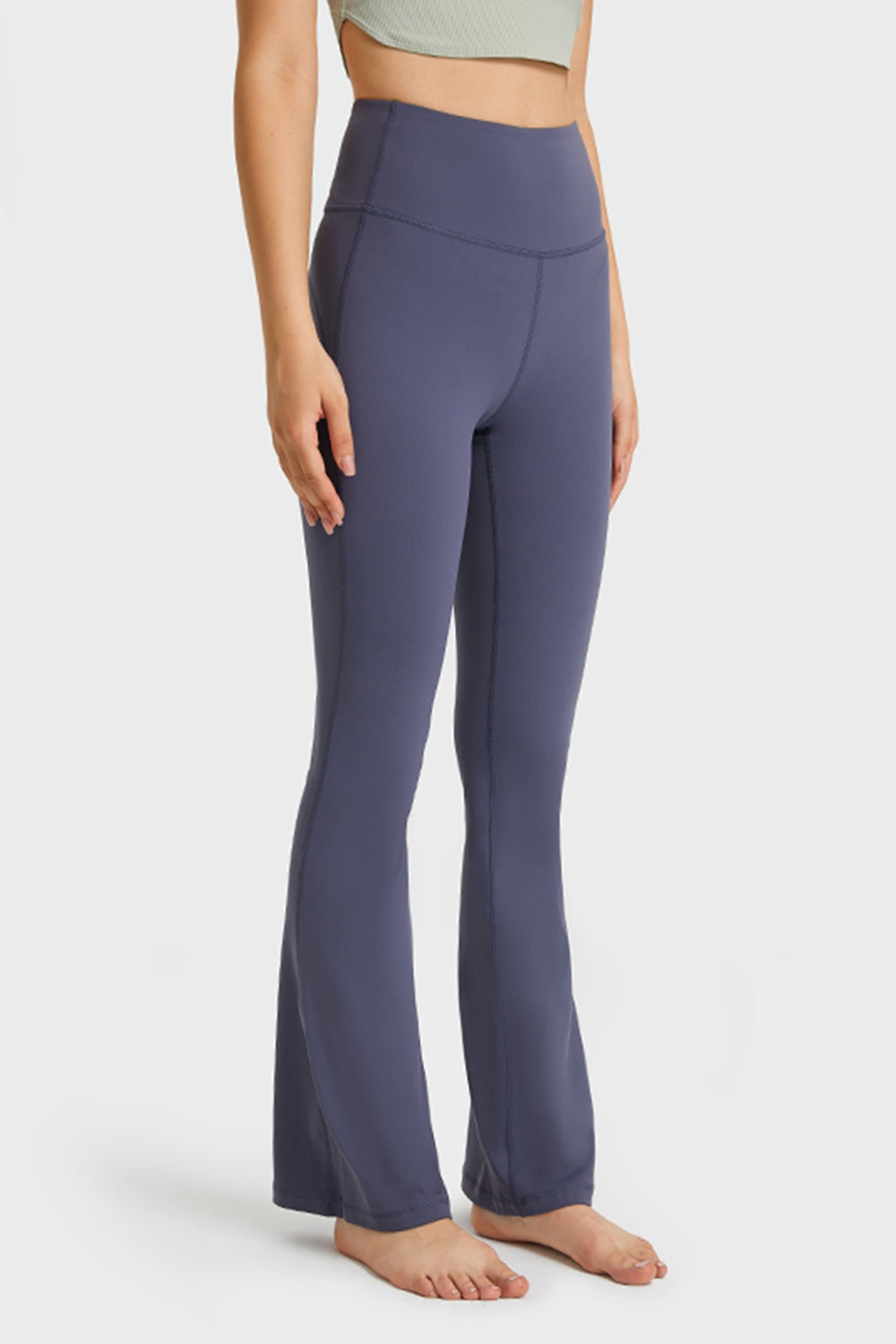 Millennia Elastic Waist Flare Yoga Pants - ClozArt