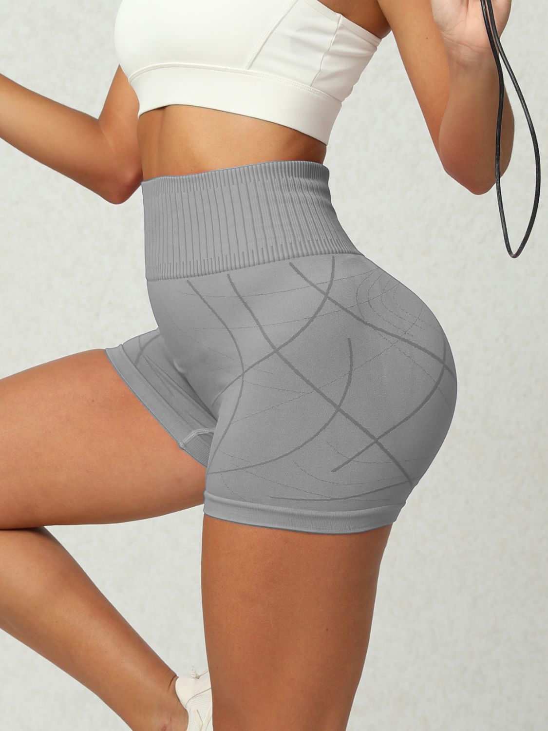 High Waist Active Shorts - ClozArt