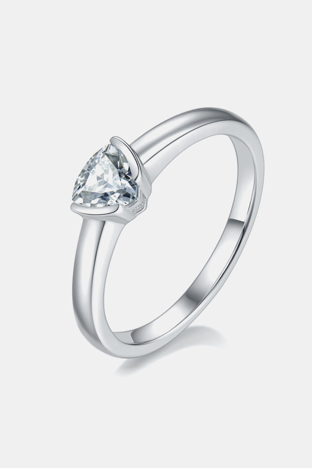 Moissanite 925 Sterling Silver Solitaire Ring - ClozArt