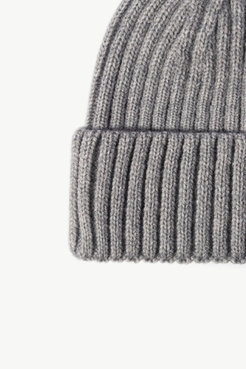 Rib-Knit Cuff Beanie - ClozArt