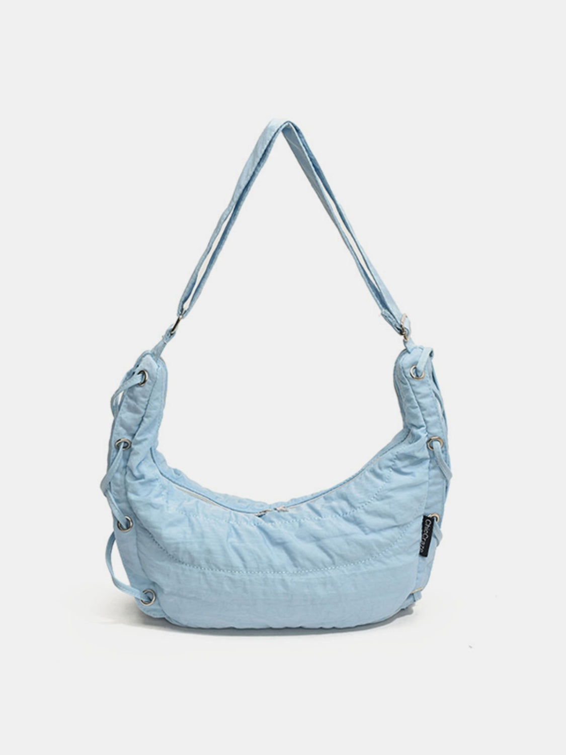 Lace-Up Polyester Crossbody Bag - ClozArt