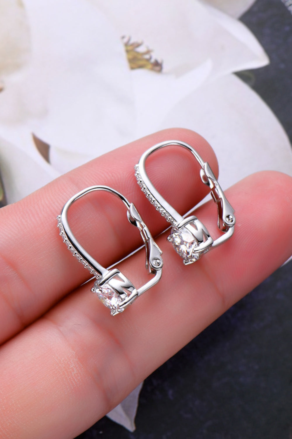 2 Carat Moissanite 925 Sterling Silver Earrings - ClozArt